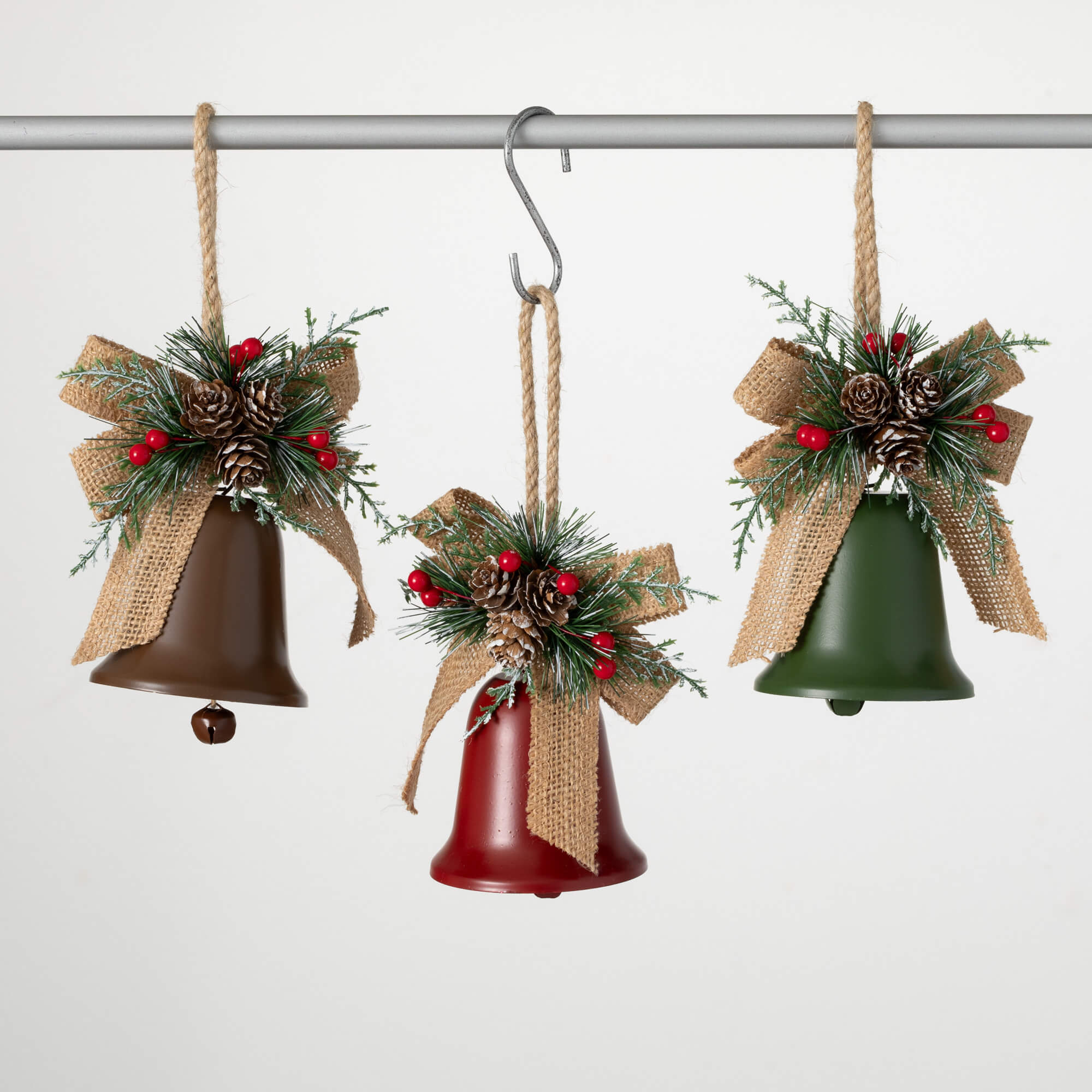 CHRISTMAS BELL ORNAMENT TRIO