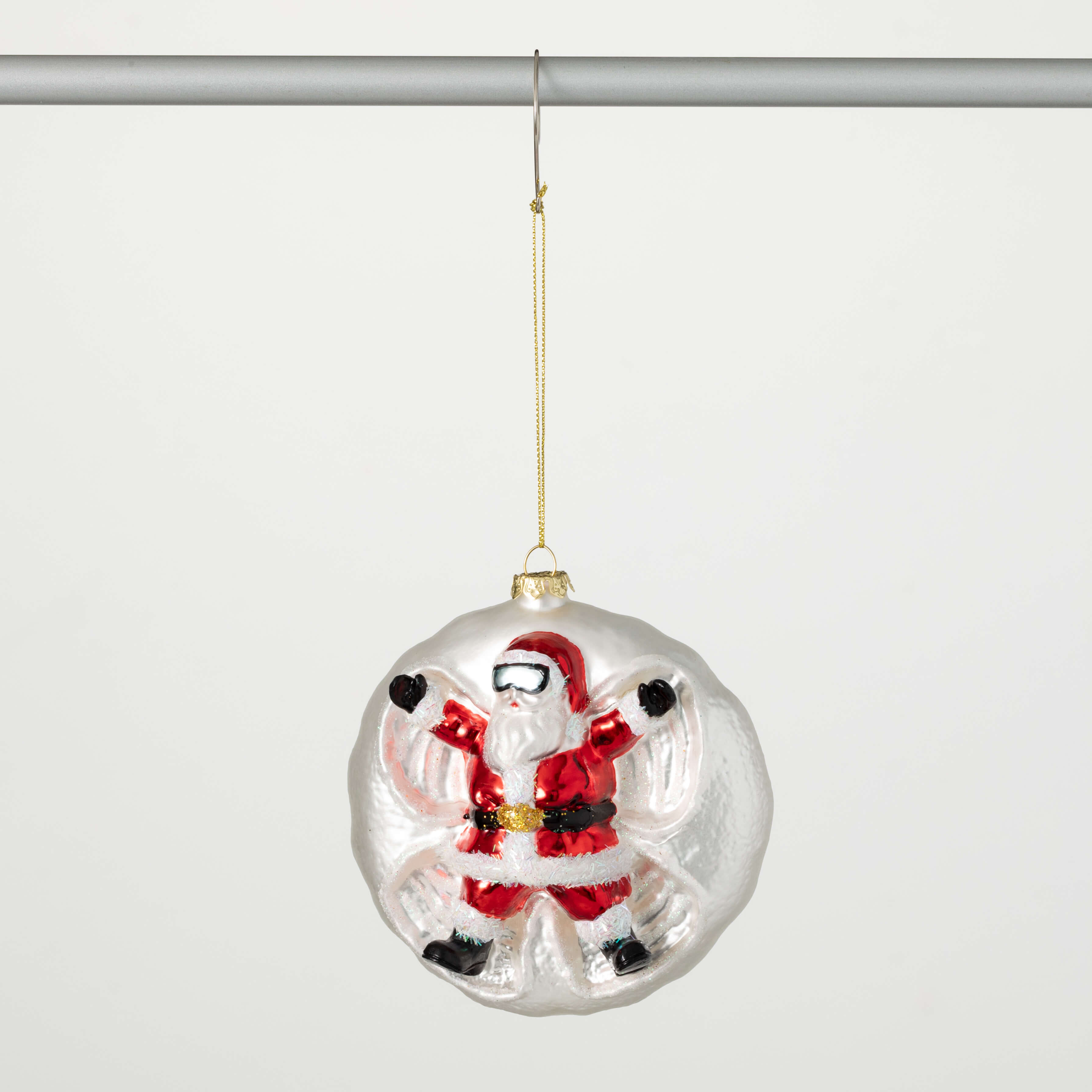 SANTA SNOW ANGEL ORNAMENT