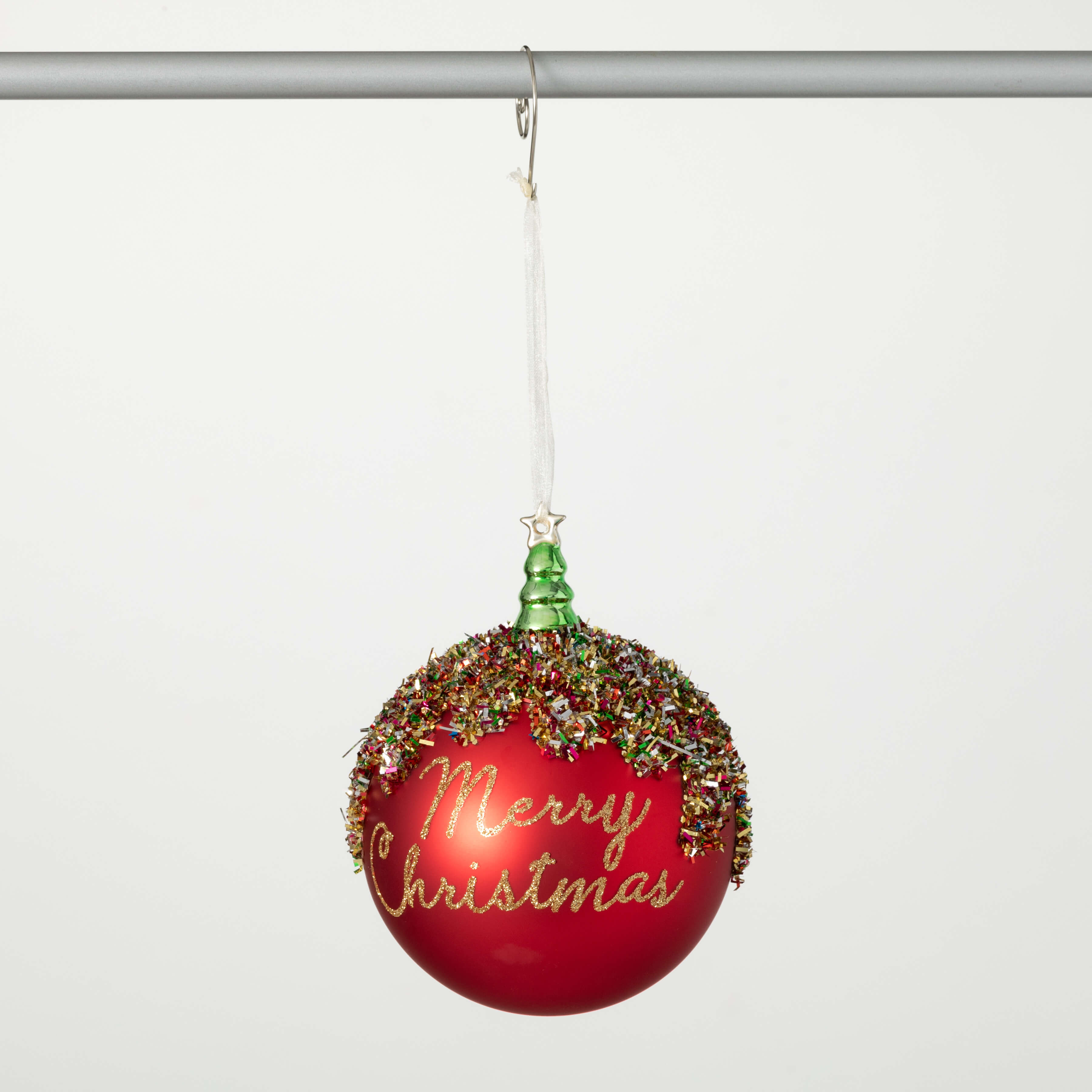 FANCY CHRISTMAS BALL ORNAMENT