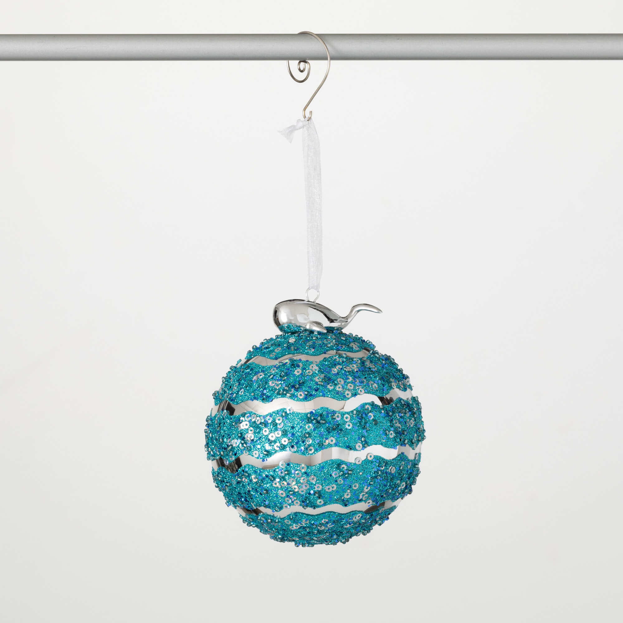 BLUE WHALE BALL ORNAMENT