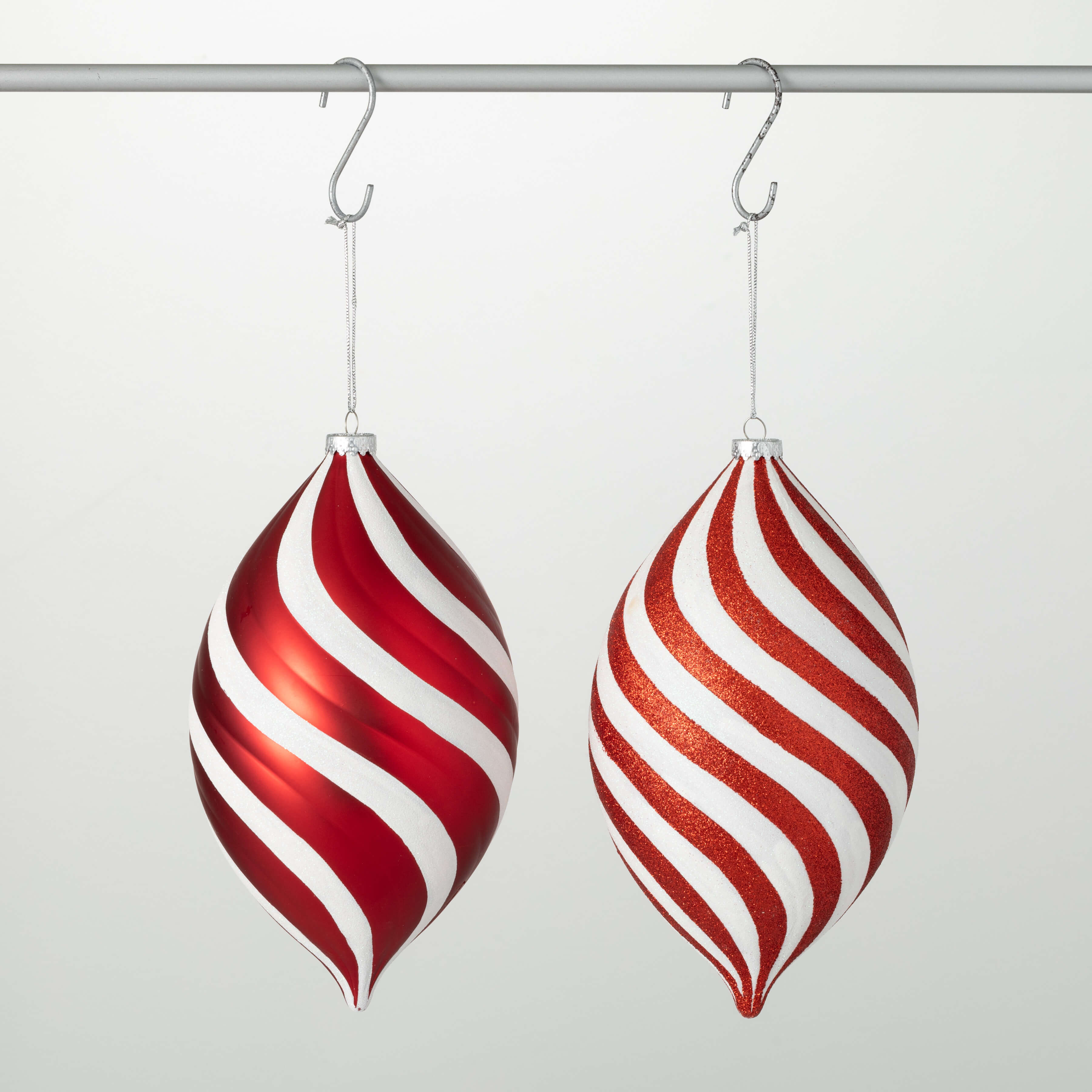 STRIPE SHATTERPROOF ORNAMENTS