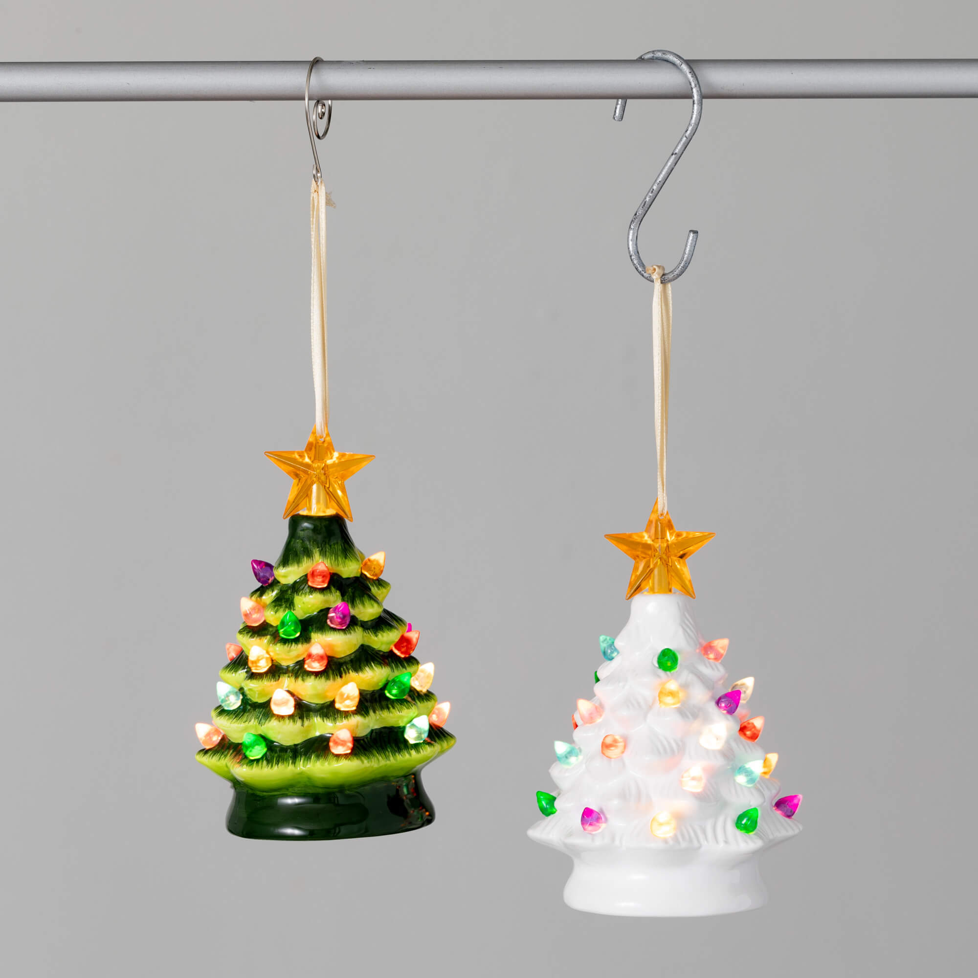 LIGHTED TREE ORNAMENT SET OF 2