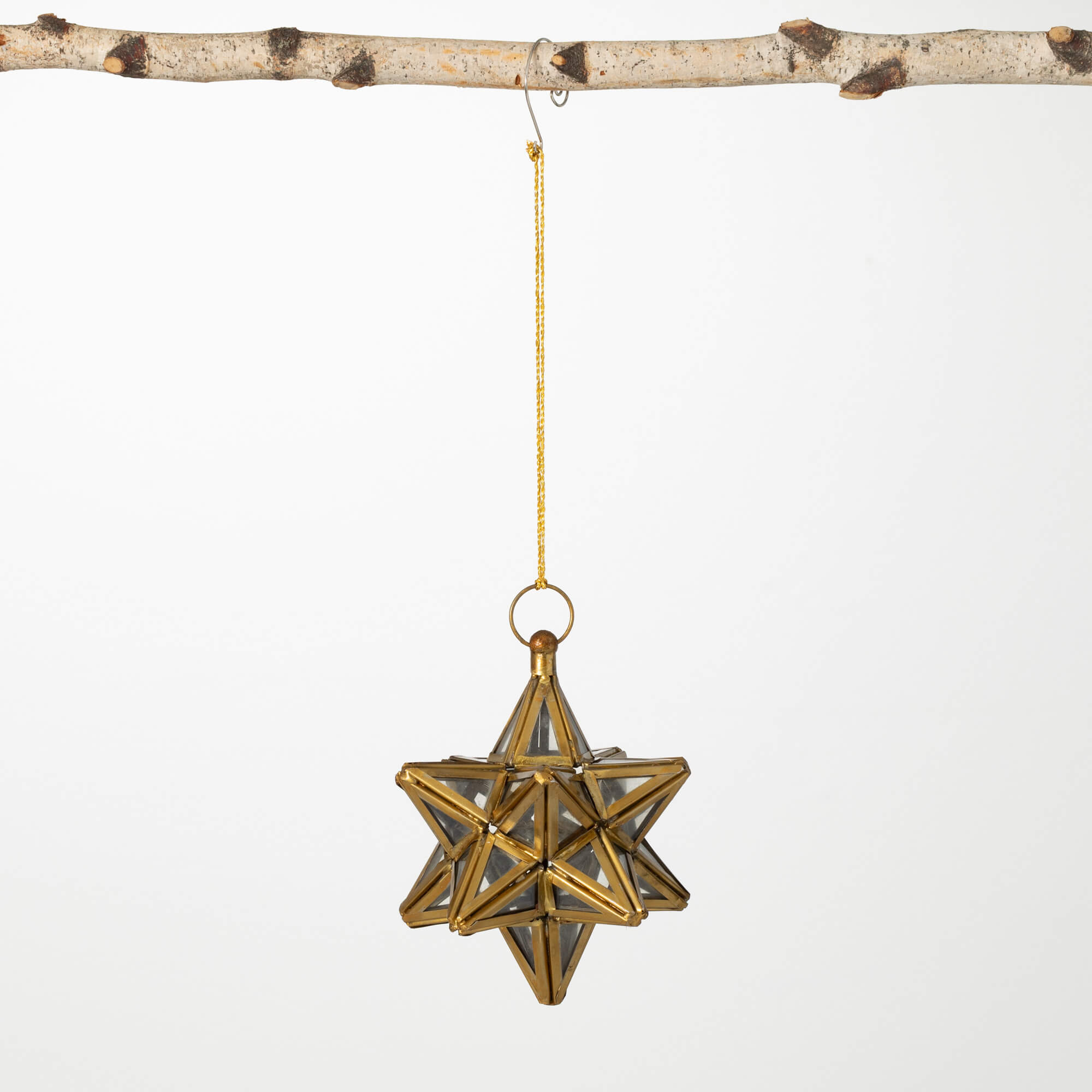 GOLD 3D METAL STAR ORNAMENT