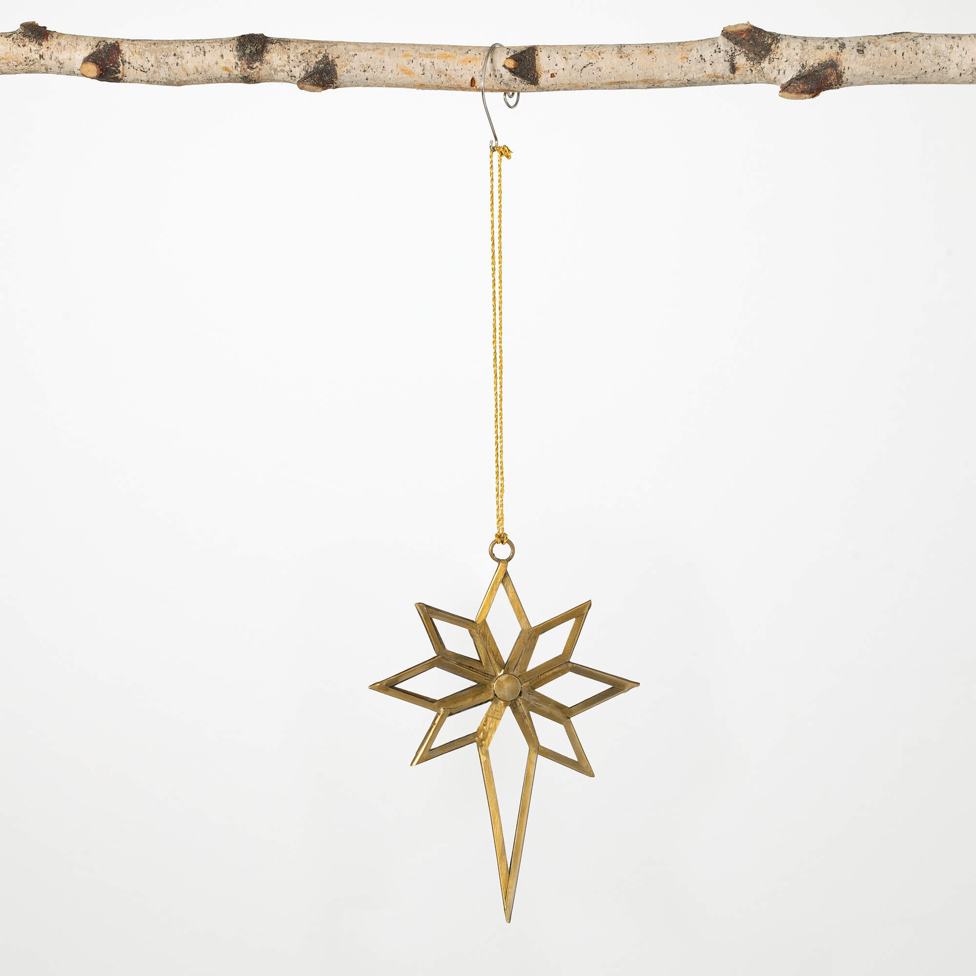 GOLD CHRISTMAS STAR ORNAMENT