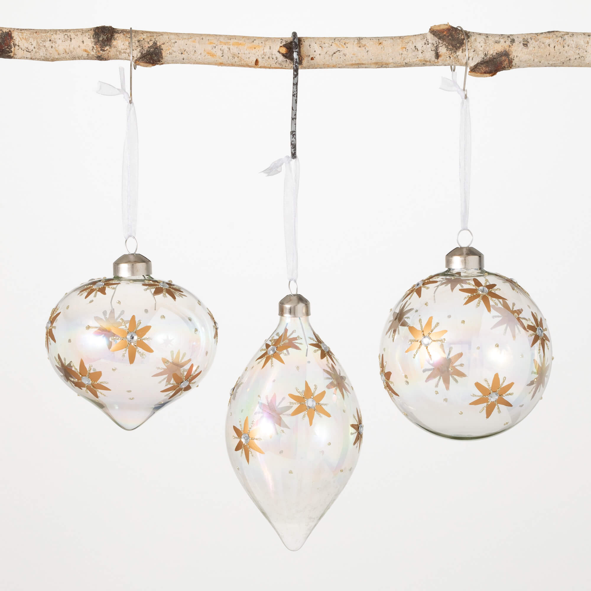 CLEAR CELESTIAL STAR ORNAMENTS