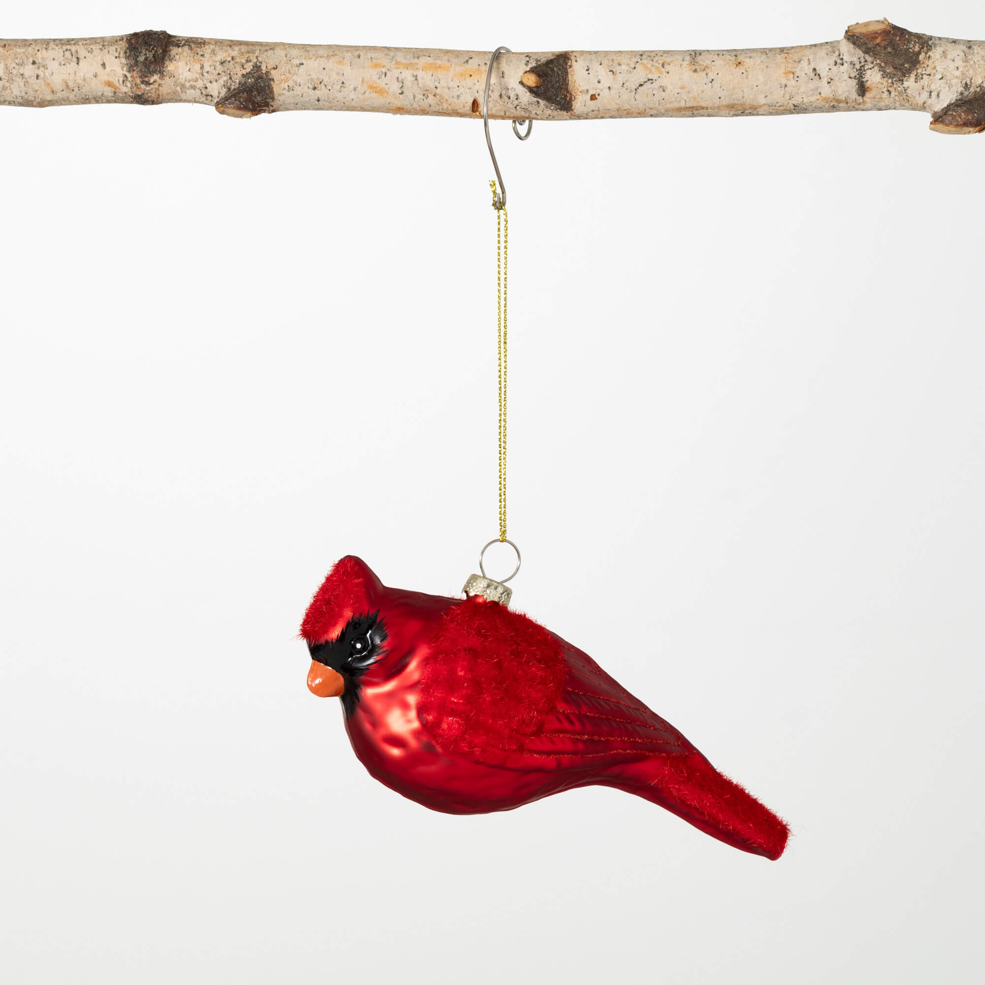 CARDINAL GLASS ORNAMENT