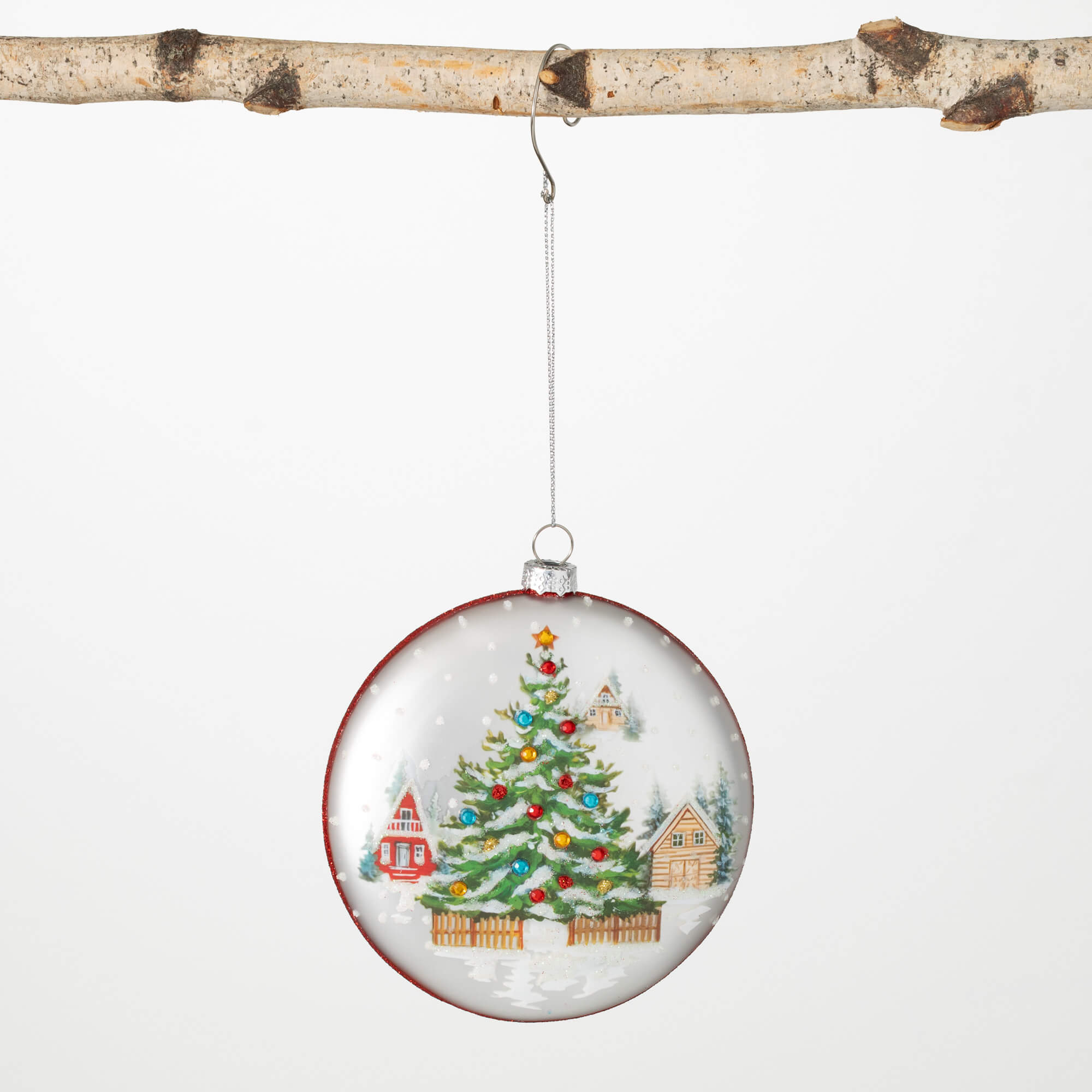 CHRISTMAS TOWN DISC ORNAMENT