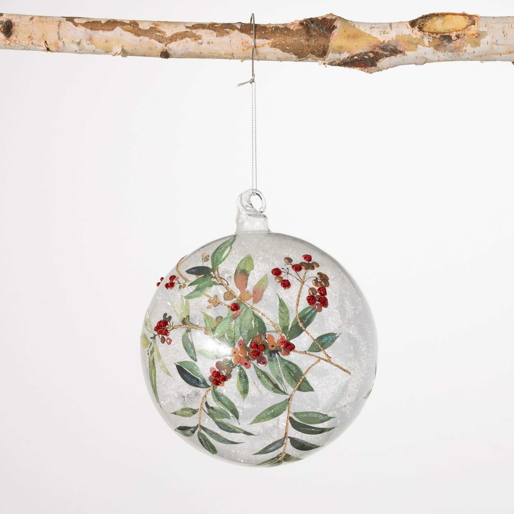 HOLLY BERRY BALL ORNAMENT