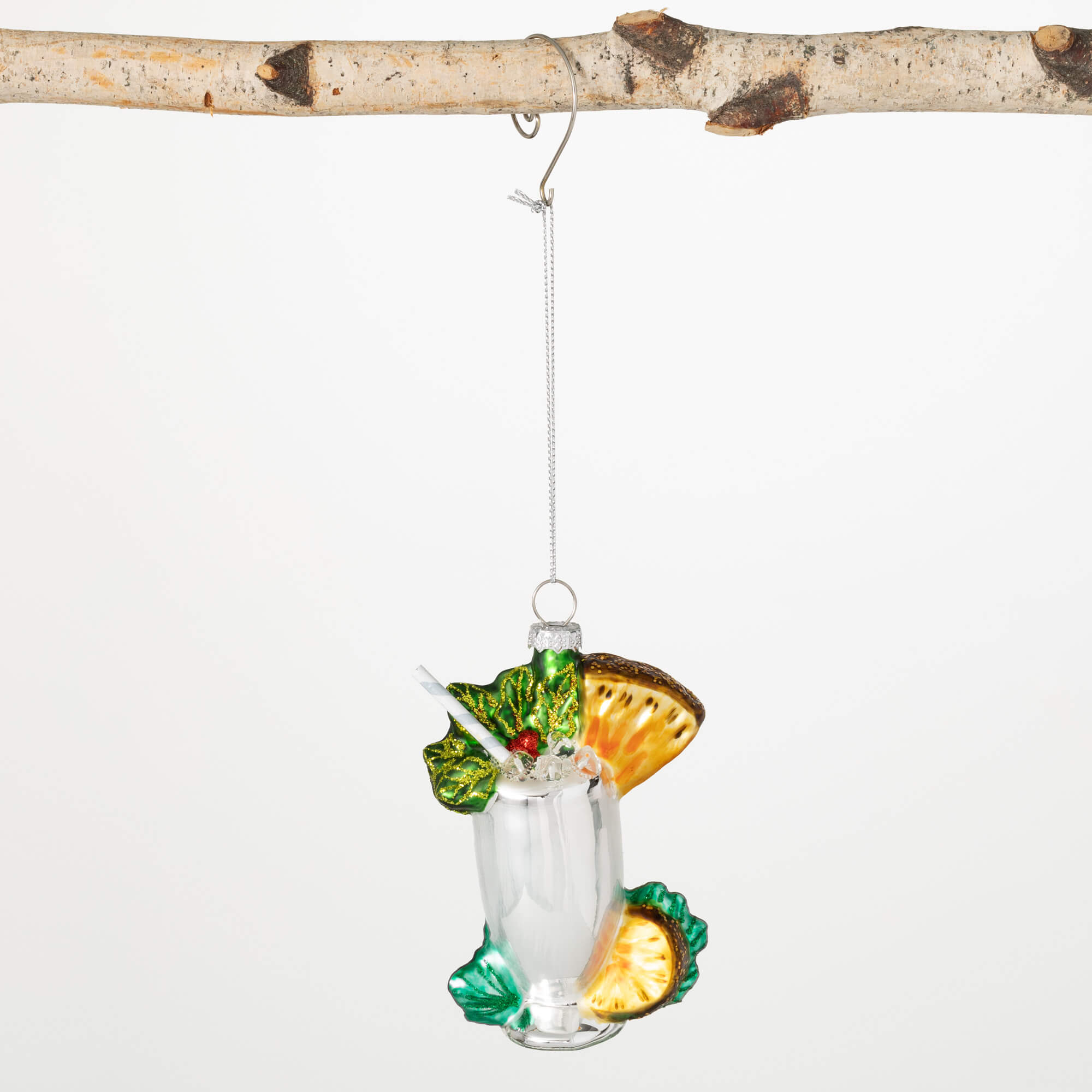 PINA COLADA GLASS ORNAMENT