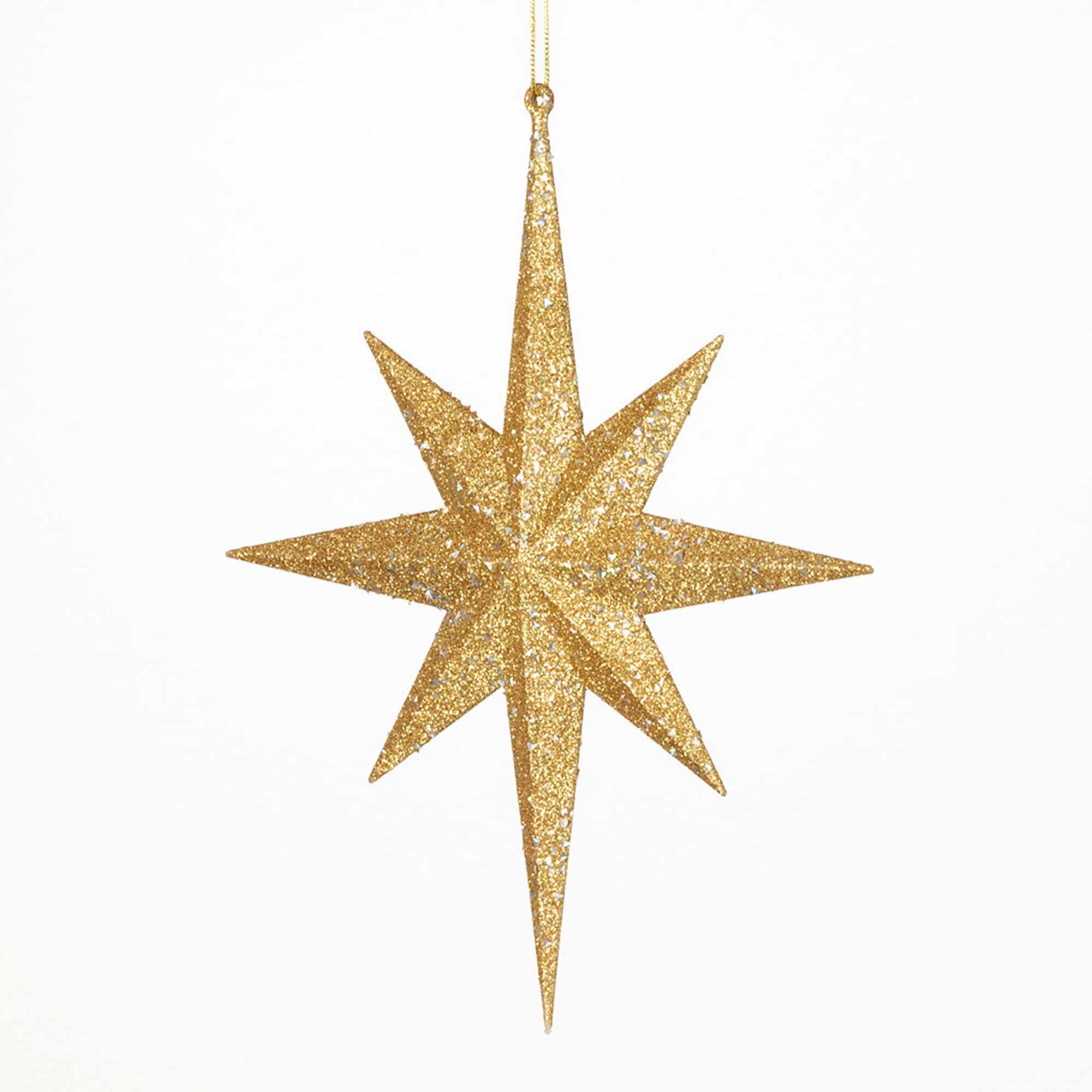 GOLD GLITTER STAR ORNAMENT