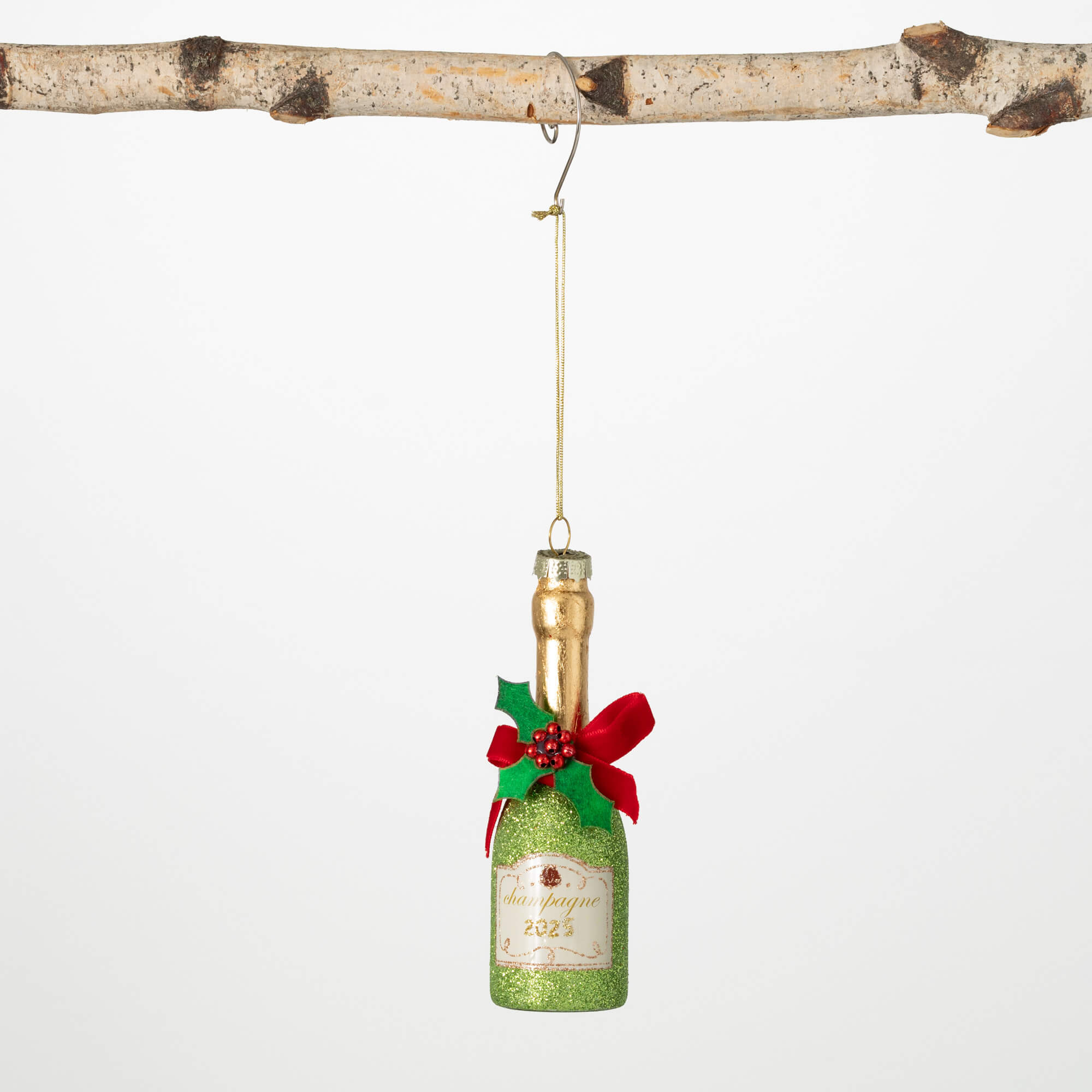 2025 CHAMPAGNE BOTTLE ORNAMENT