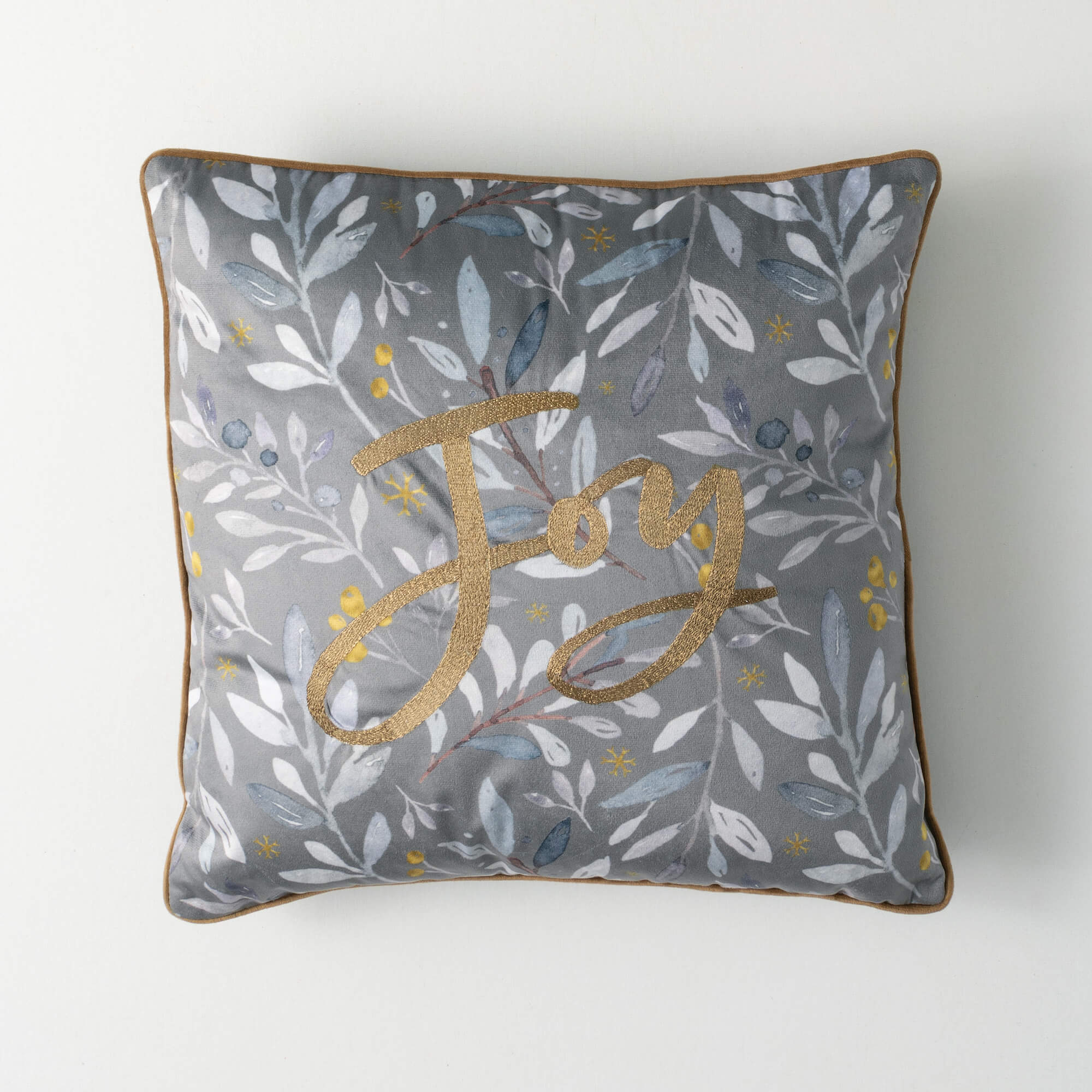 BRUSHED SILVER JOY PILLOW