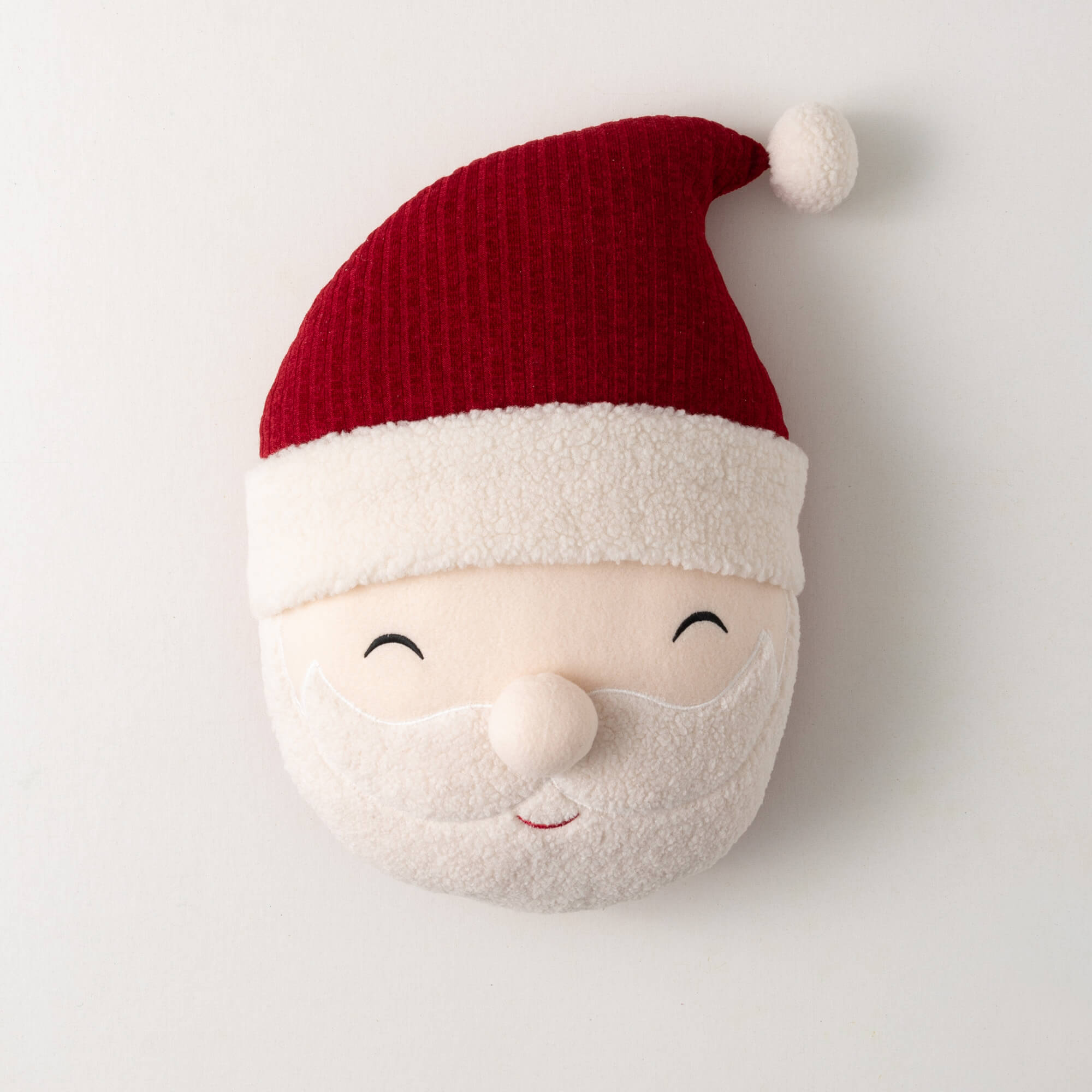 SMILING SANTA HEAD PILLOW