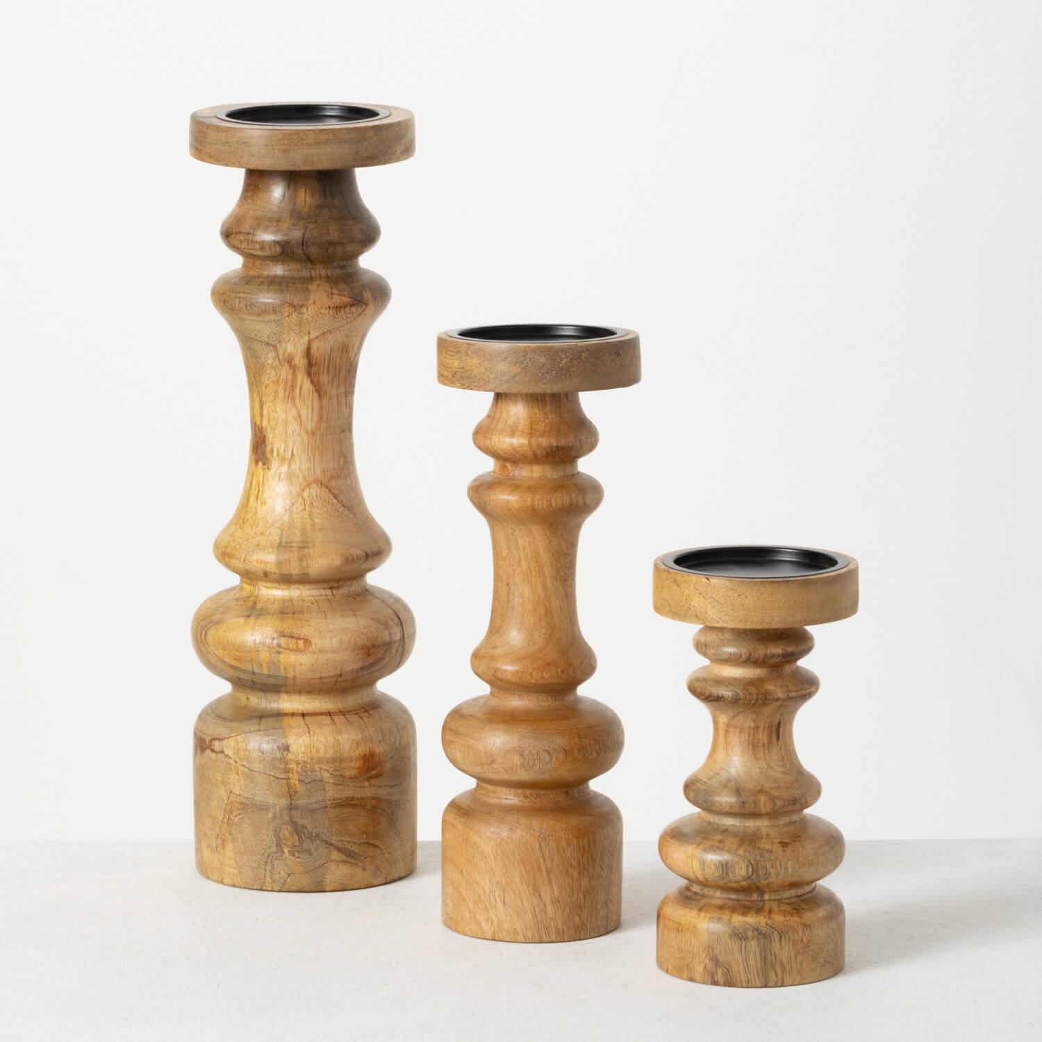 PILLAR CANDLEHOLDER SET OF 3