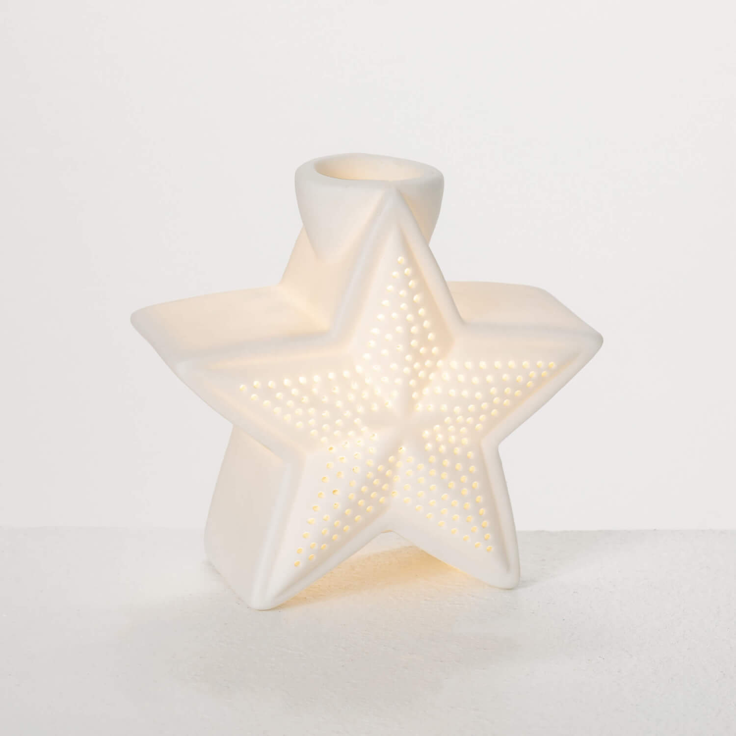 ILLUMINATED STAR TAPER HOLDER