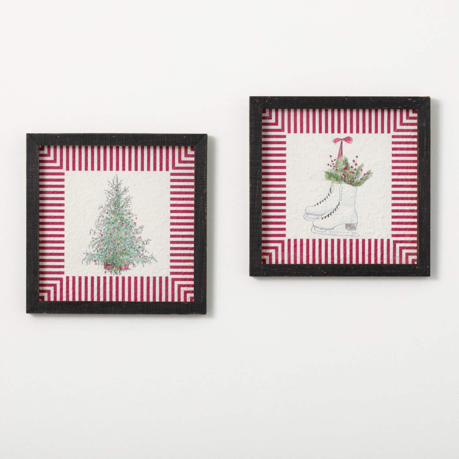 SKATES TREE HOLIDAY ART SET 2