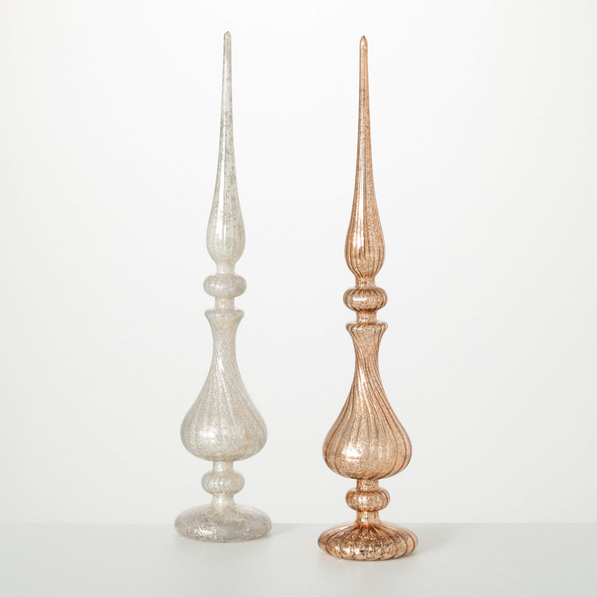 GOLD FINIALS SET OF 2