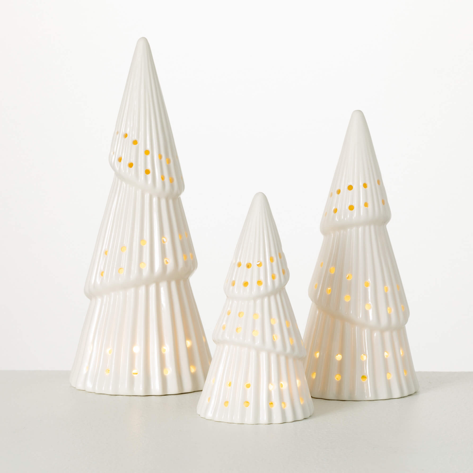 LED MINI CONE TREE SET OF 3