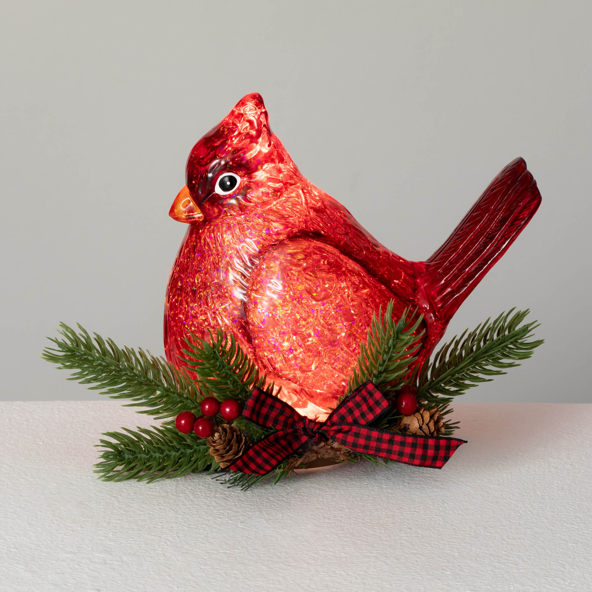 LED CARDINAL SHIMMER FIGURE