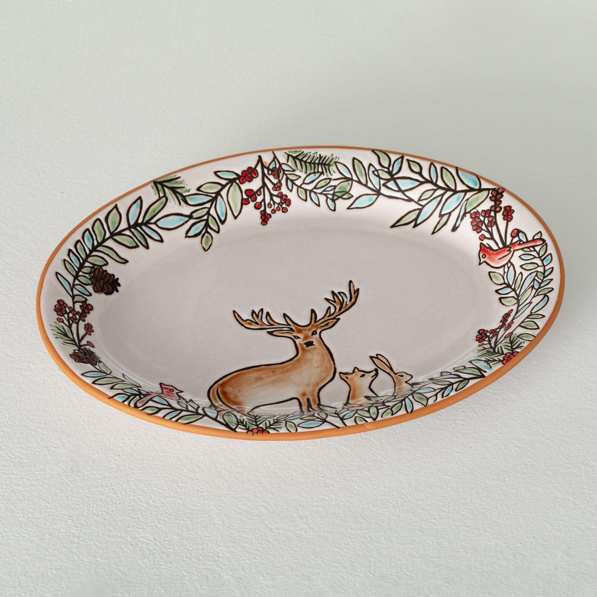 EMBOSSED WOODLAND PLATTER