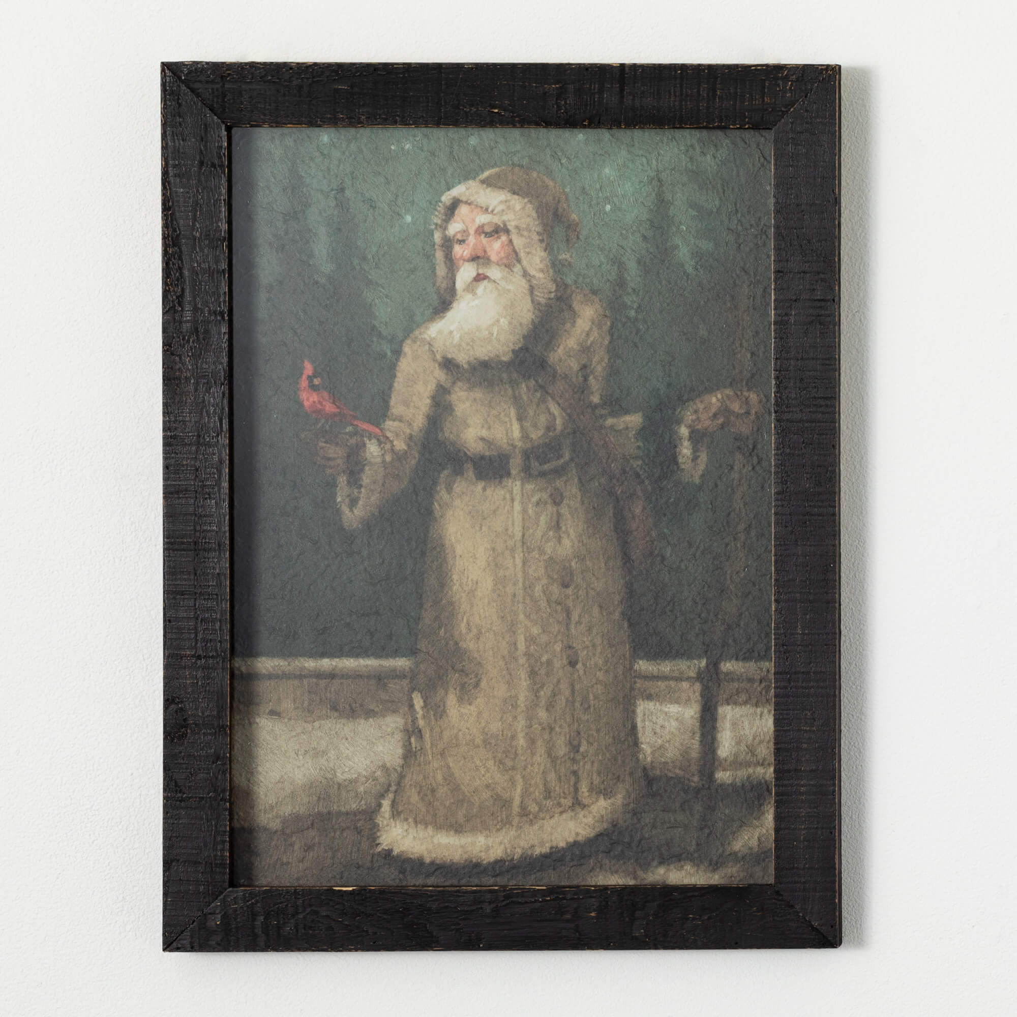 OLDE WORLD SANTA WALL ART