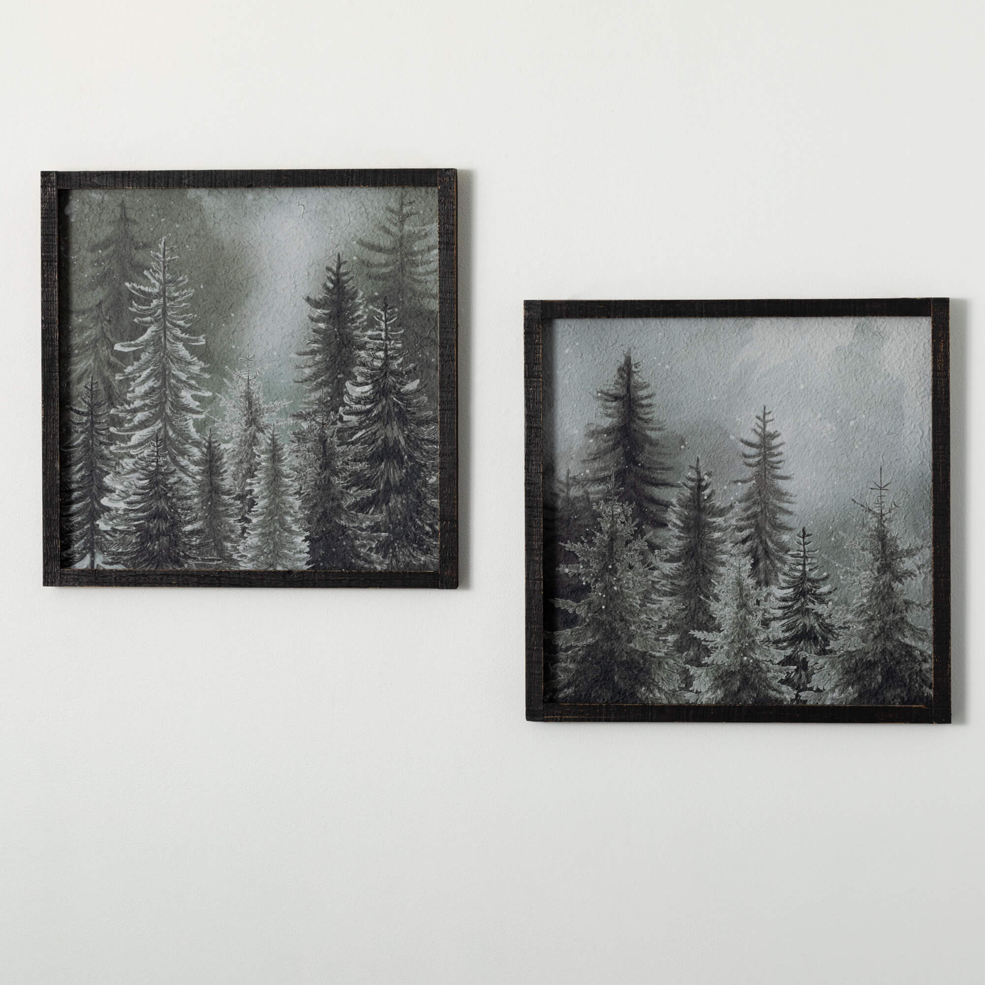 FOREST SCENE WALL DECOR SET 2