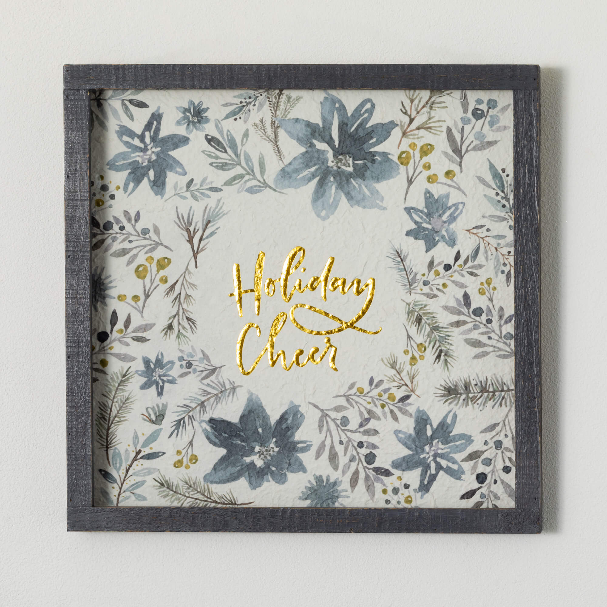 HOLIDAY CHEER TEXT WALL ART