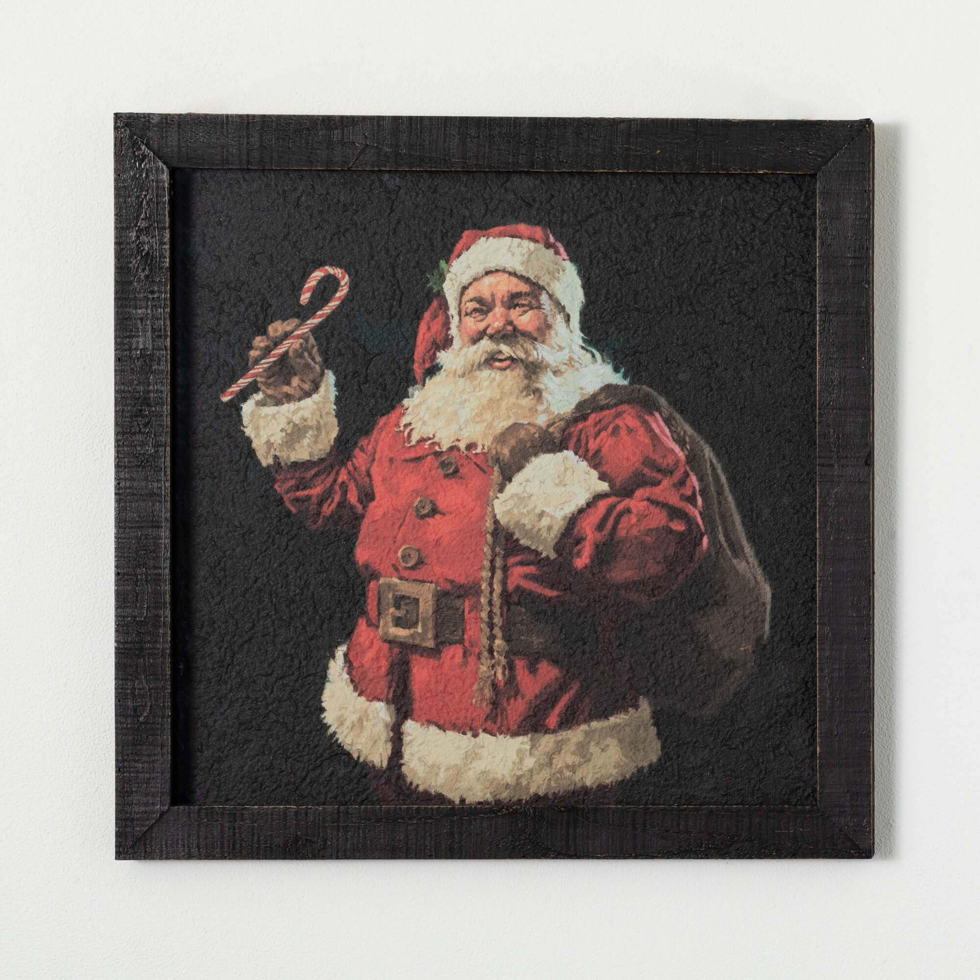 CANDY CANE SANTA WALL DECOR