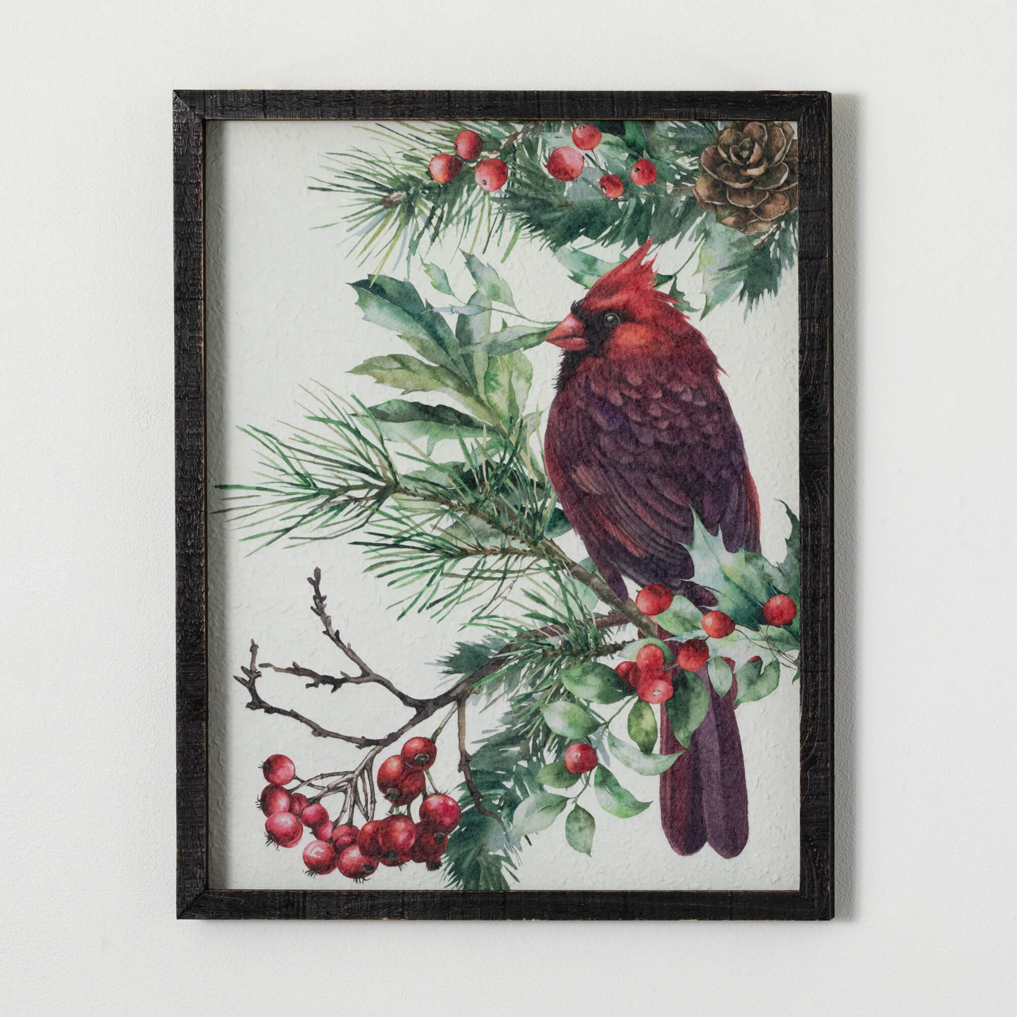 CHRISTMAS CARDINAL WALL DECOR