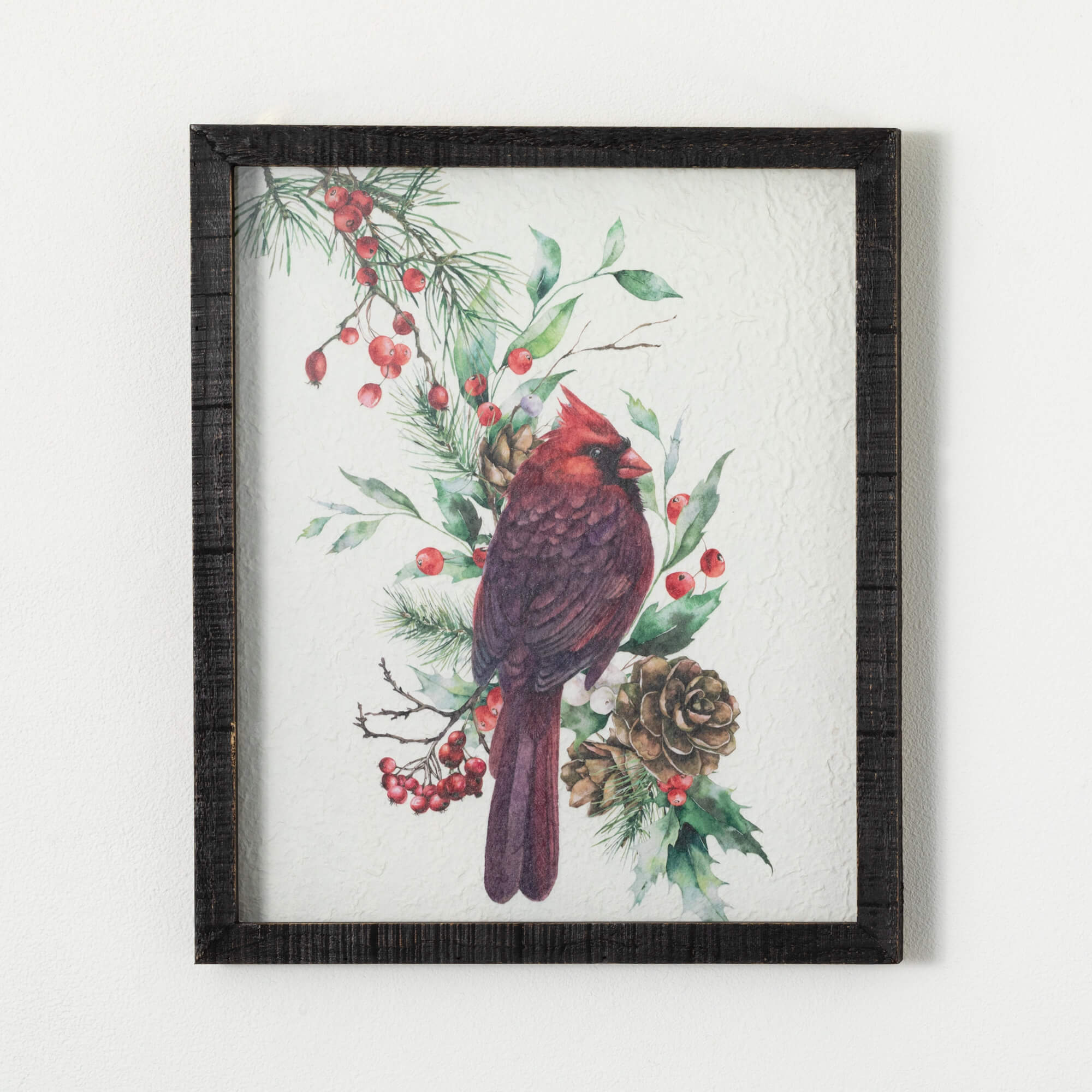 CARDINAL PINE WALL DECOR