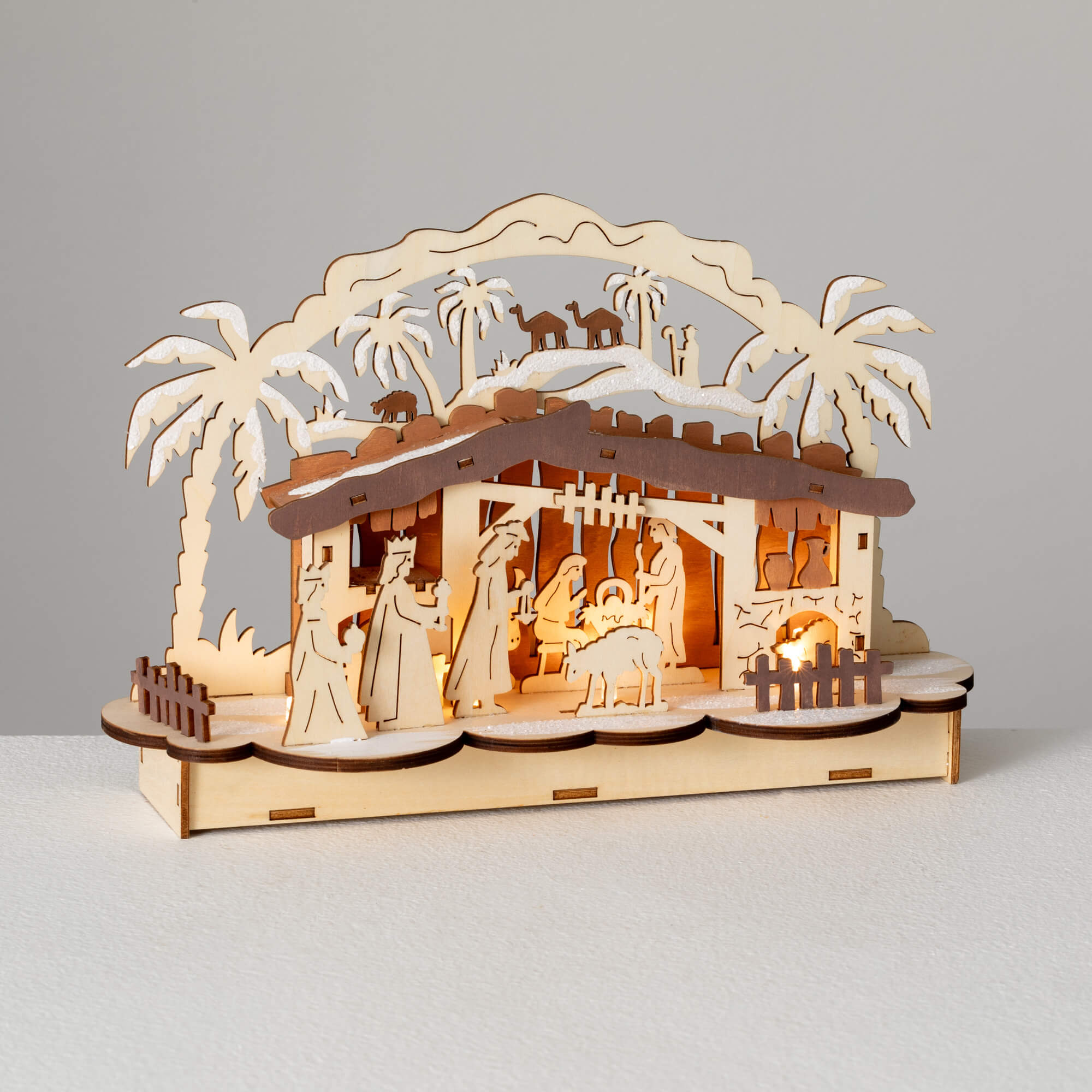 LIGHTED NATIVITY SCENE