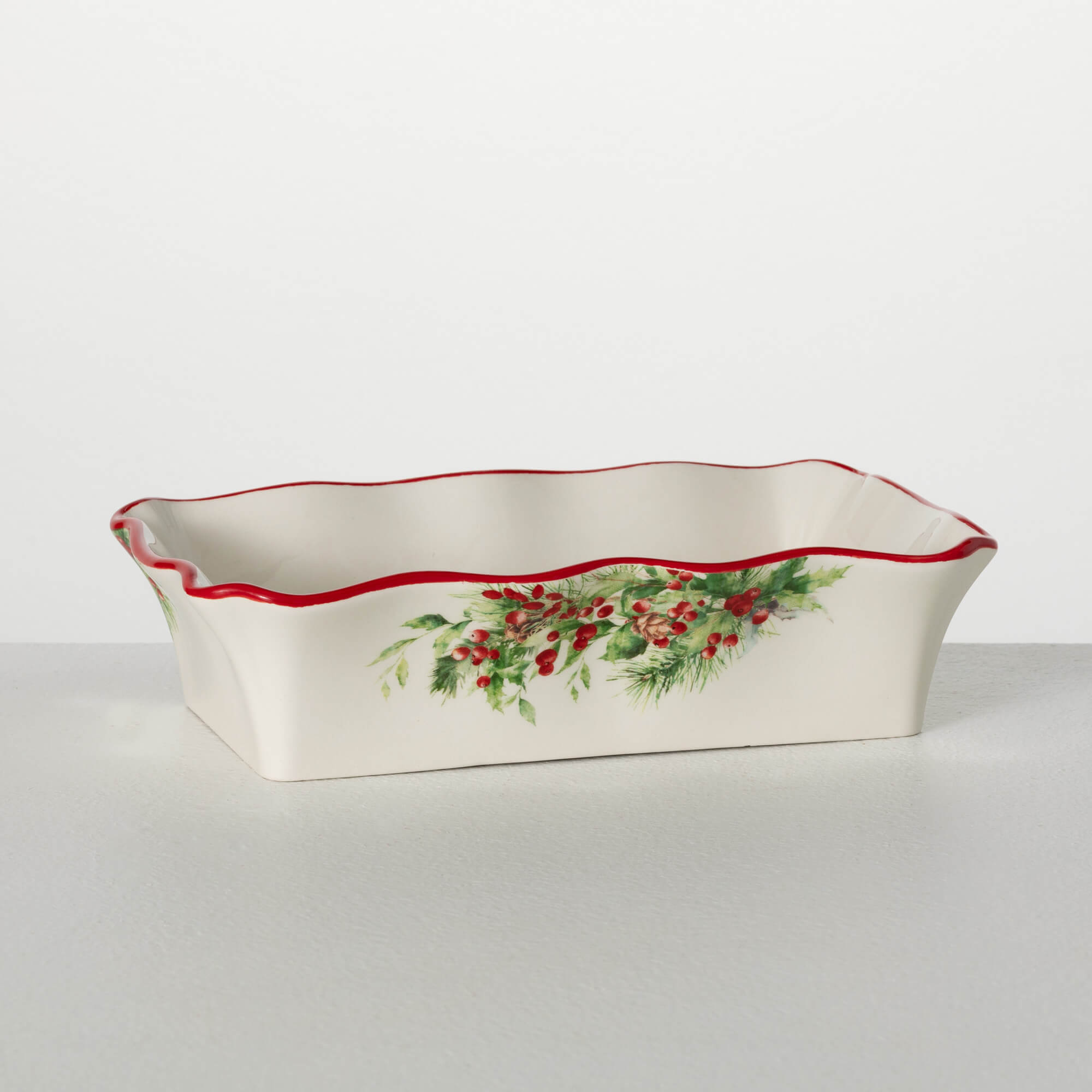 HOLIDAY CARDINAL SERVING BOWL