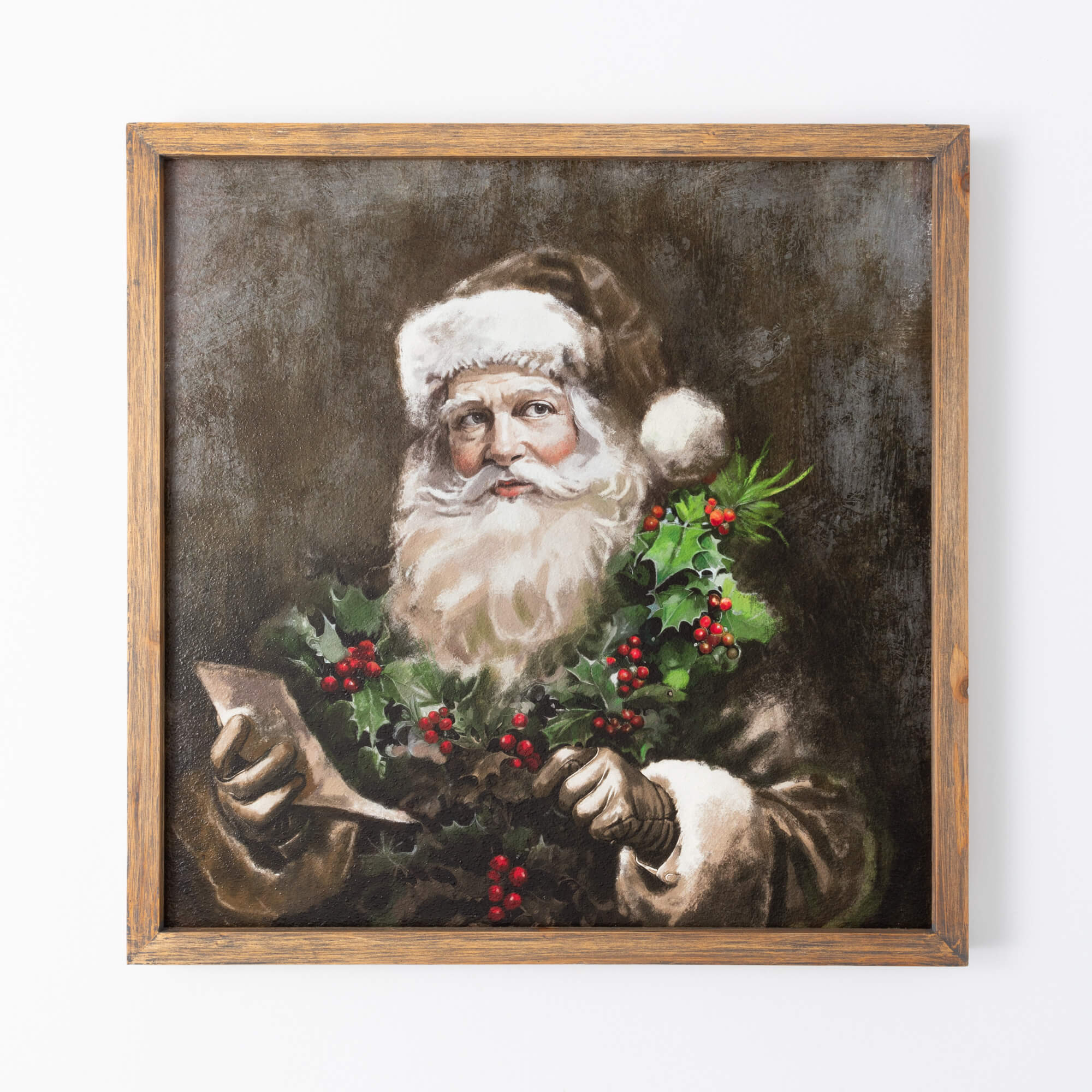 VINTAGE SANTA WALL DECOR