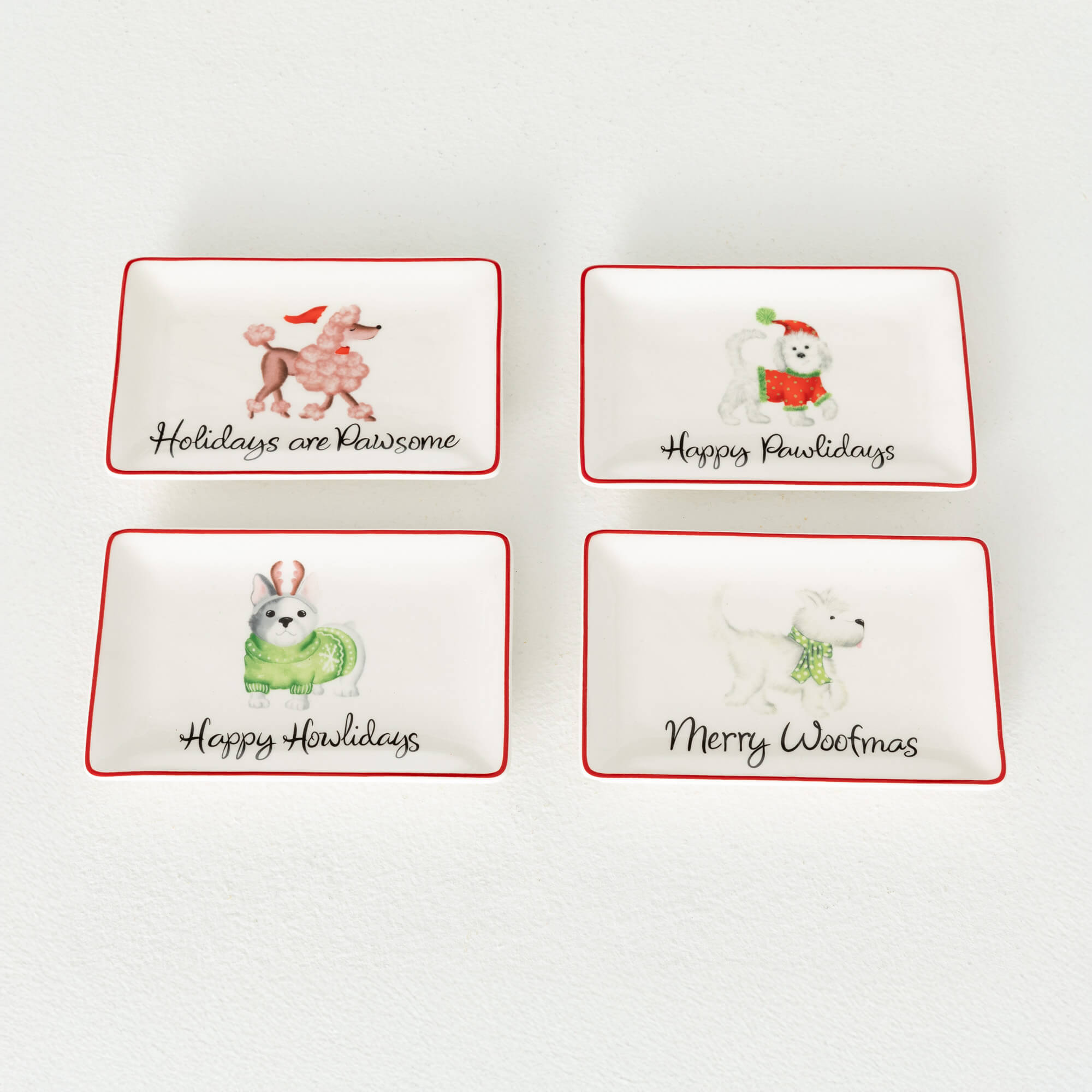 HOWLIDAYS PRINTED TIDBIT TRAYS