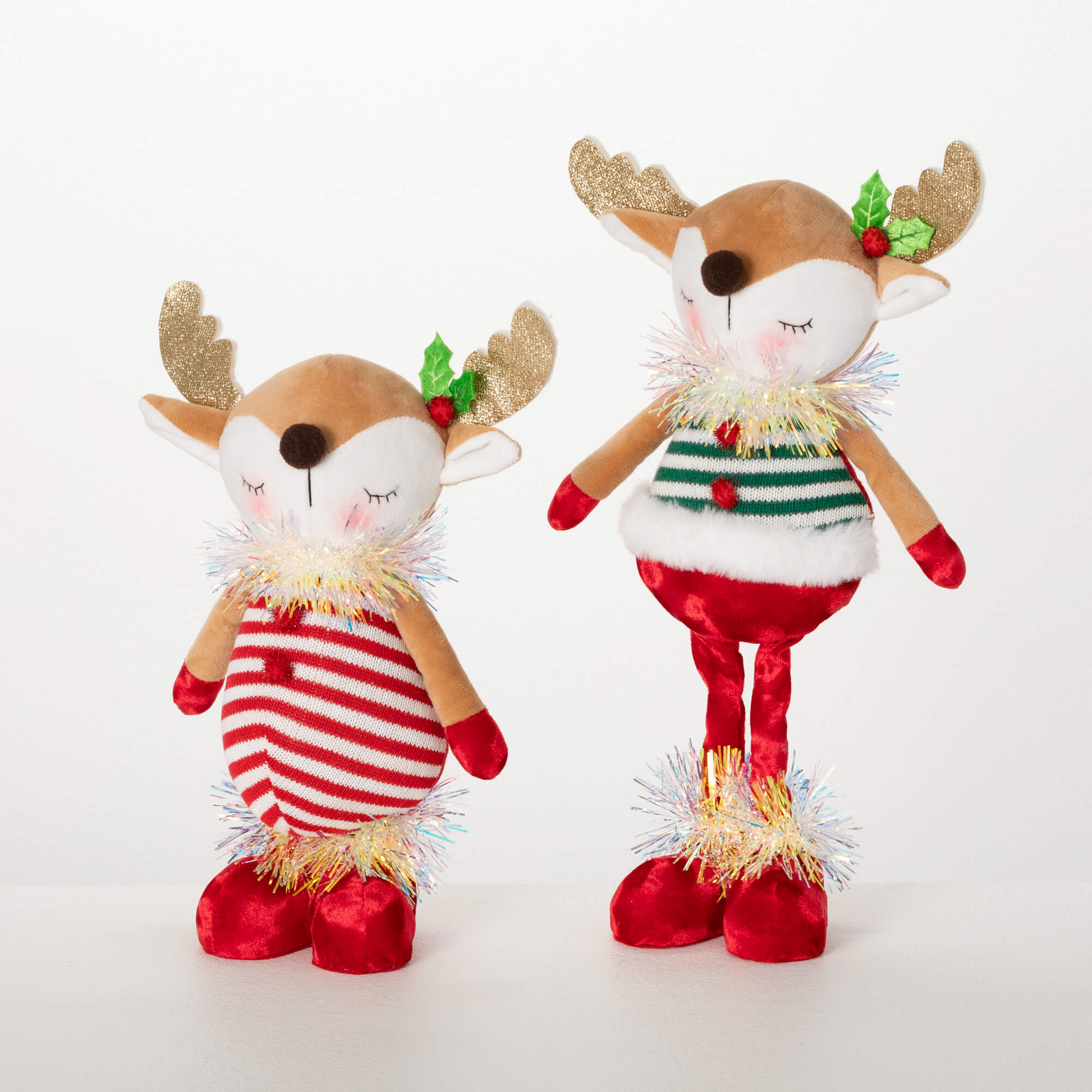 PLUSH STANDING DEER SET OF 2