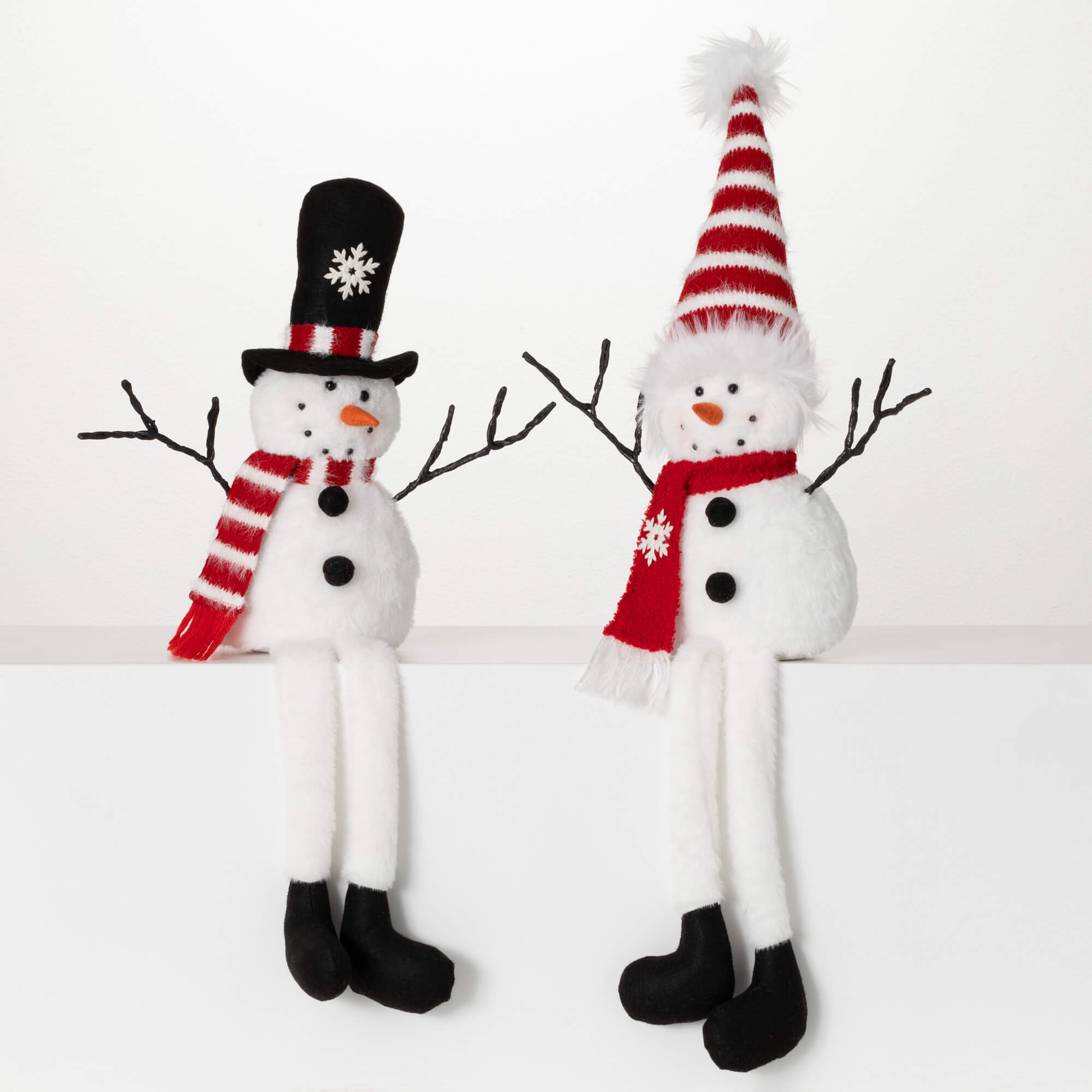 FESTIVE SITTING SNOWMAN SET 2