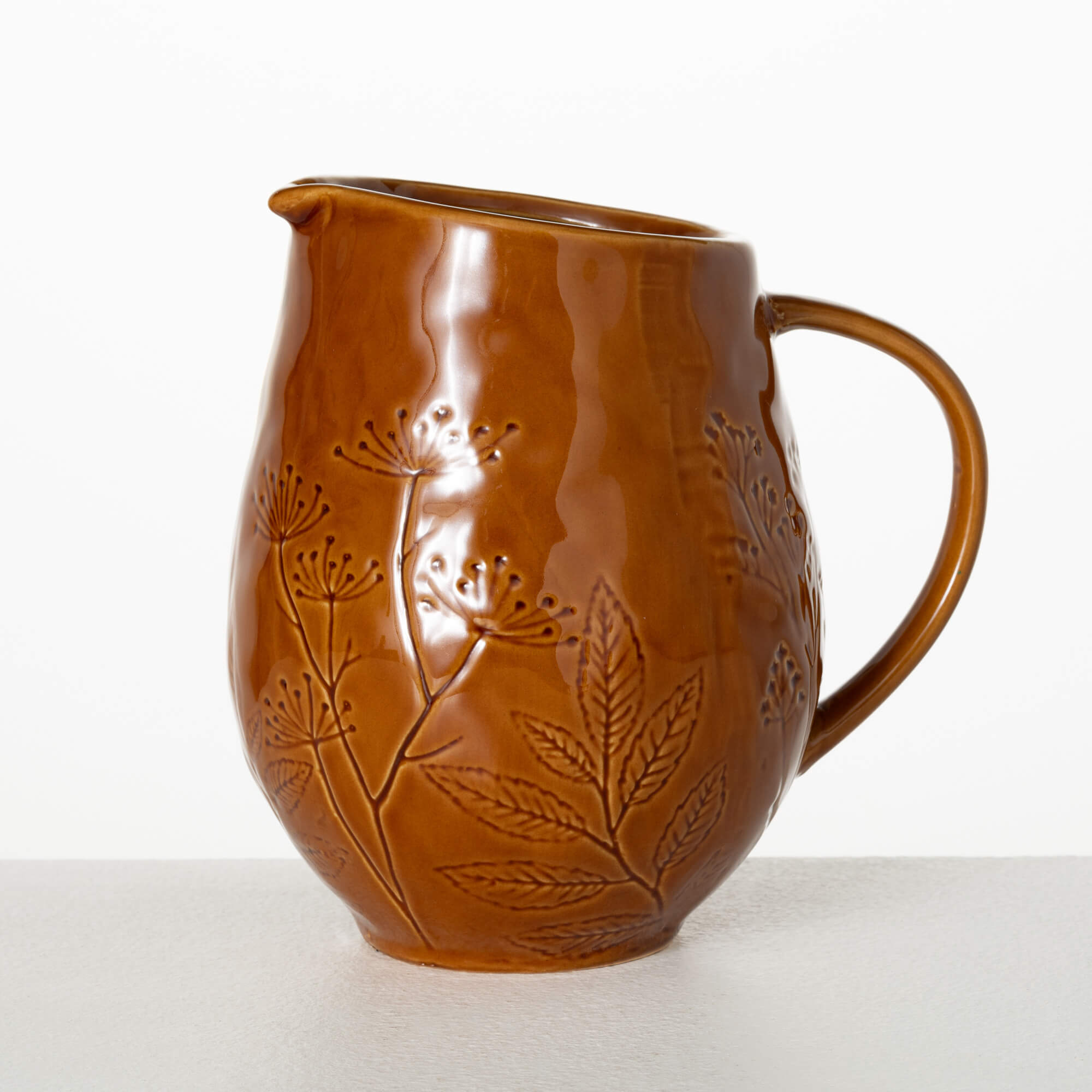 EMBOSSED FOLIAGE PITCHER