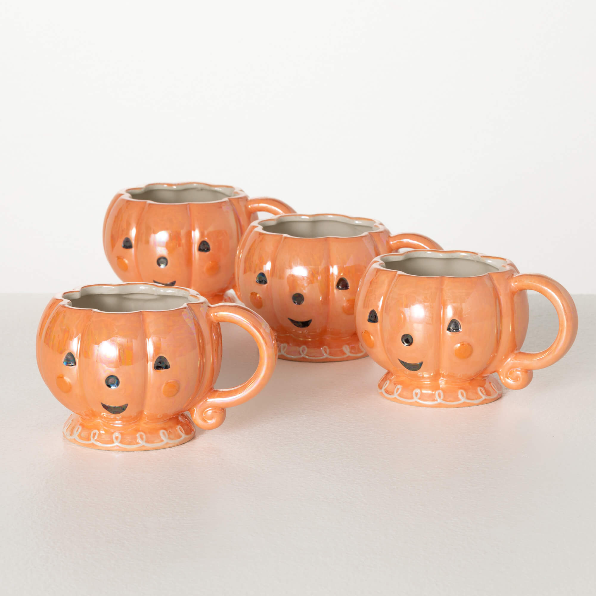 JACK O' LANTERN MUGS SET 4