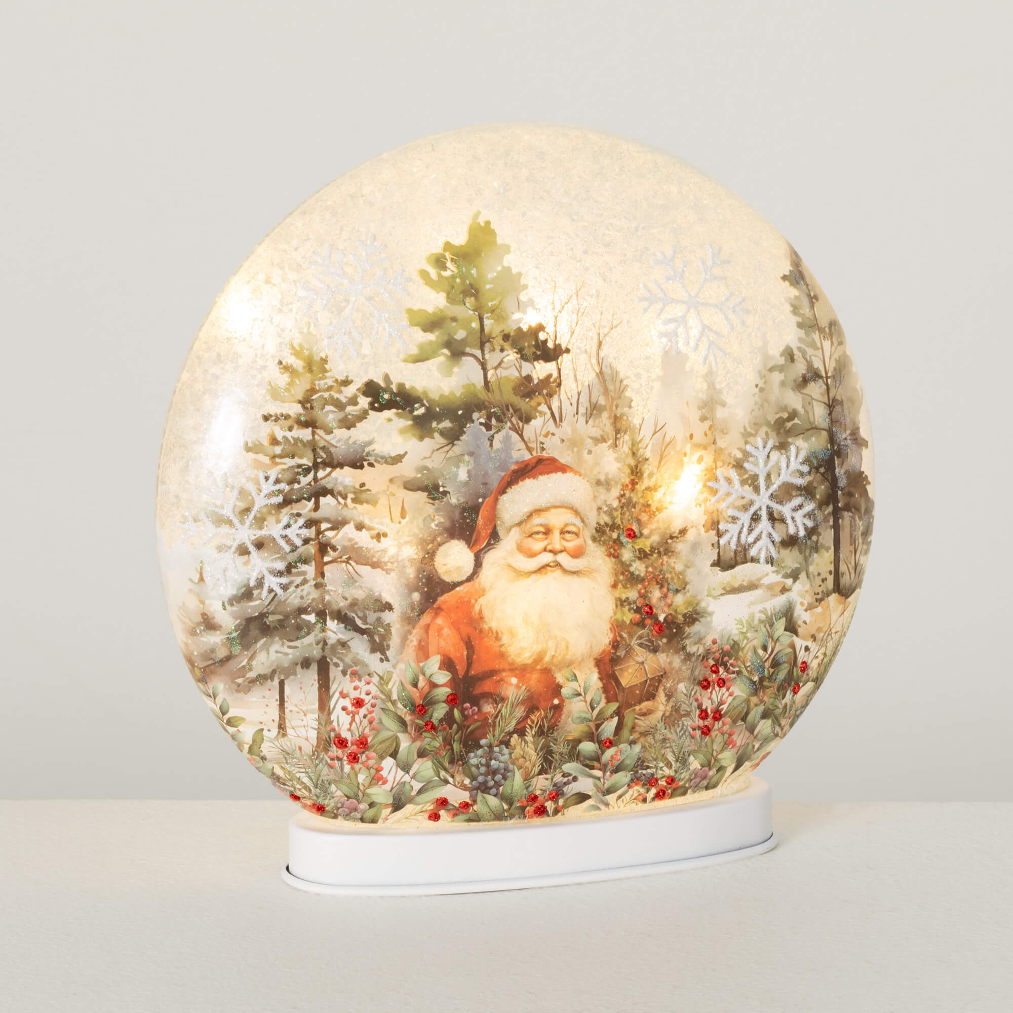 LED SANTA DISK LIGHT DECOR