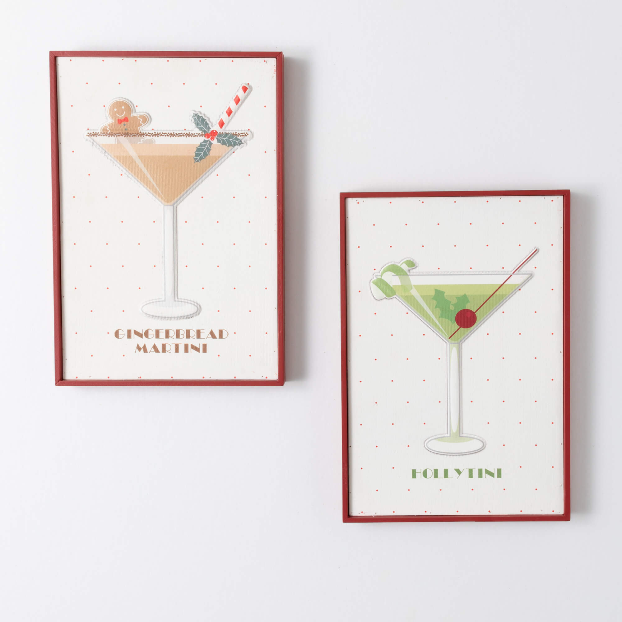 COCKTAIL WALL DECOR SET OF 2