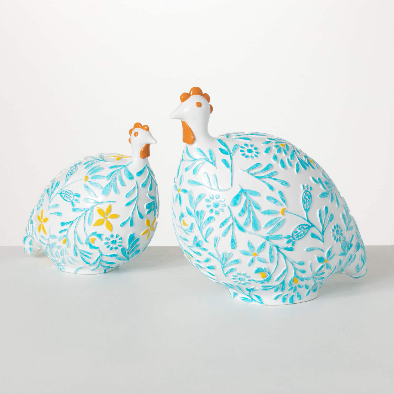 MEDITERRANEAN MOTIF CHICKENS