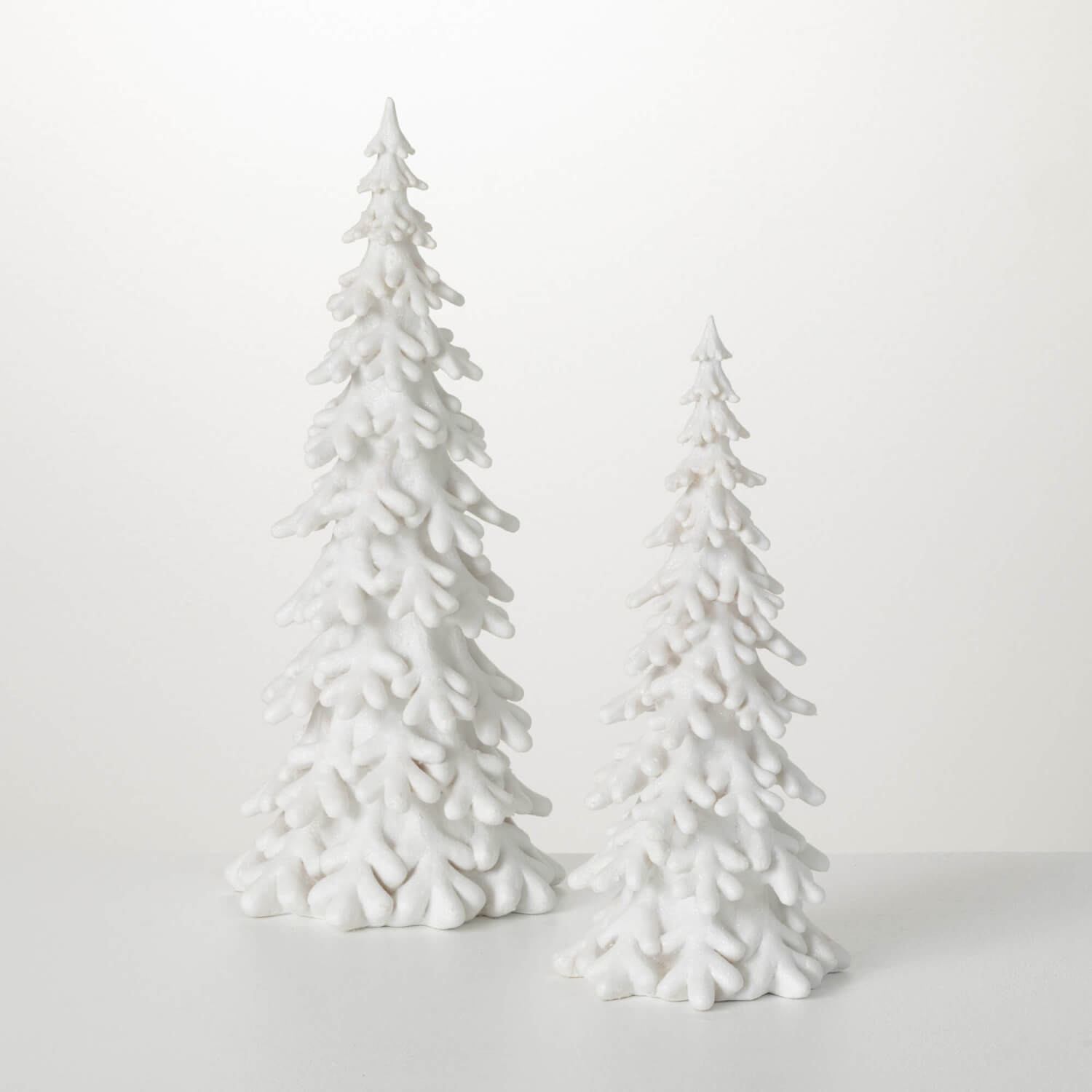 SNOW COVERED PINE TREE SET 2