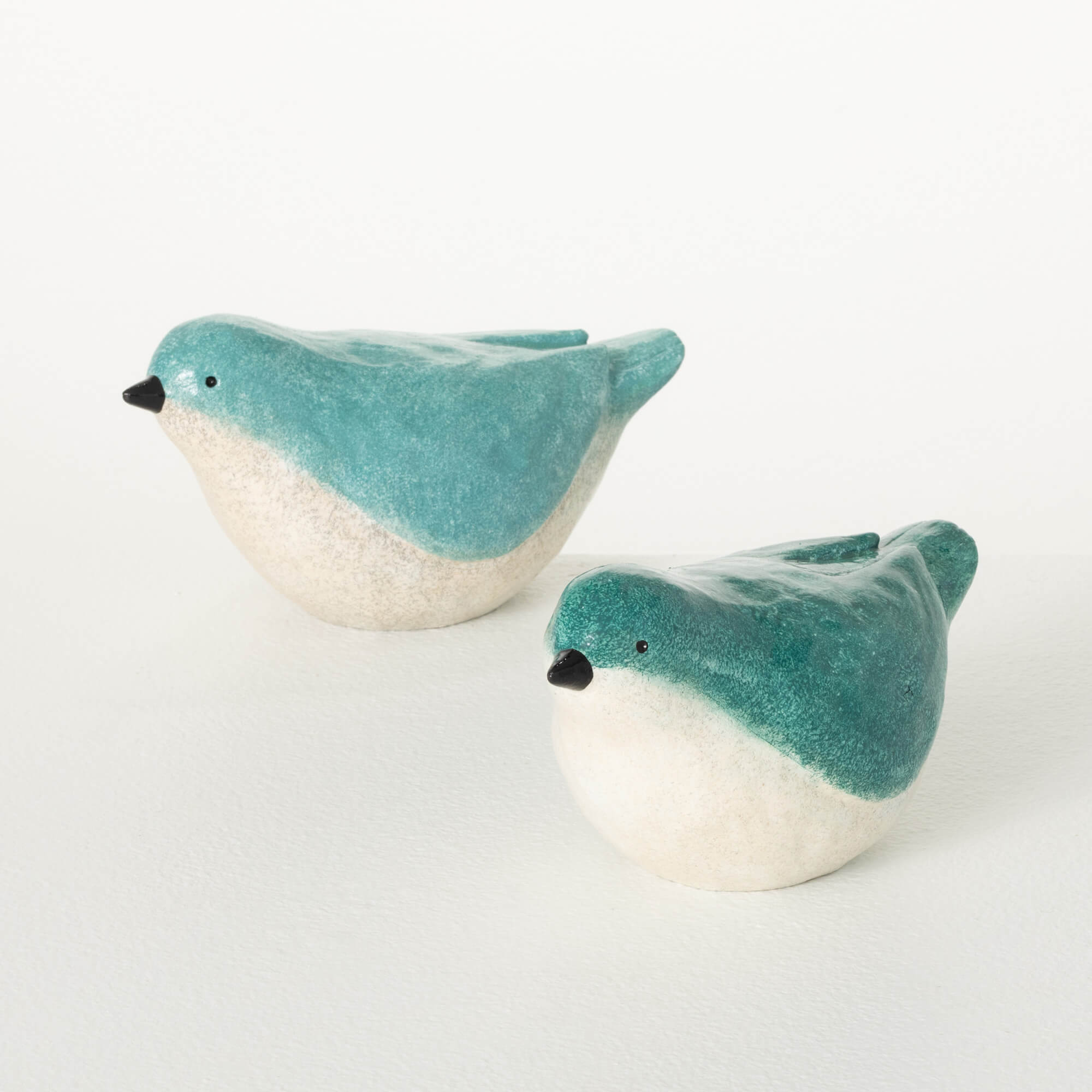 GLAZED OMBRE BIRD FIGURINES