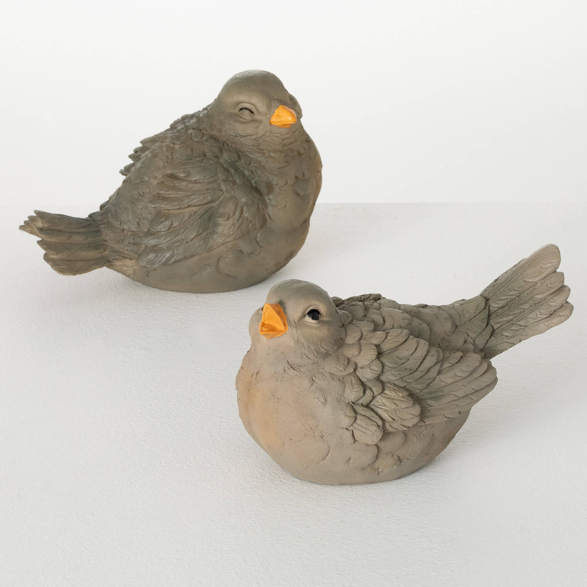 BLUSHING BIRD FIGURINE SET 2