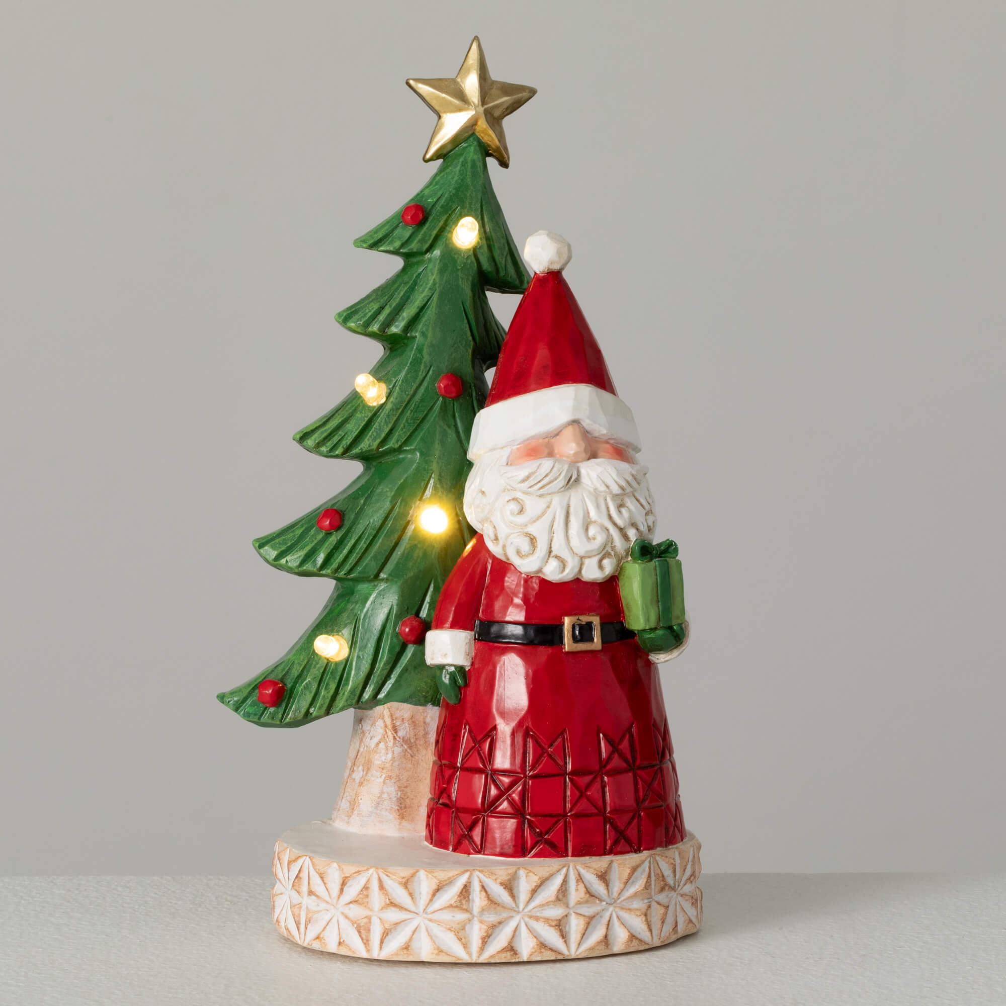 LED SANTA CLAUS WITH TREE