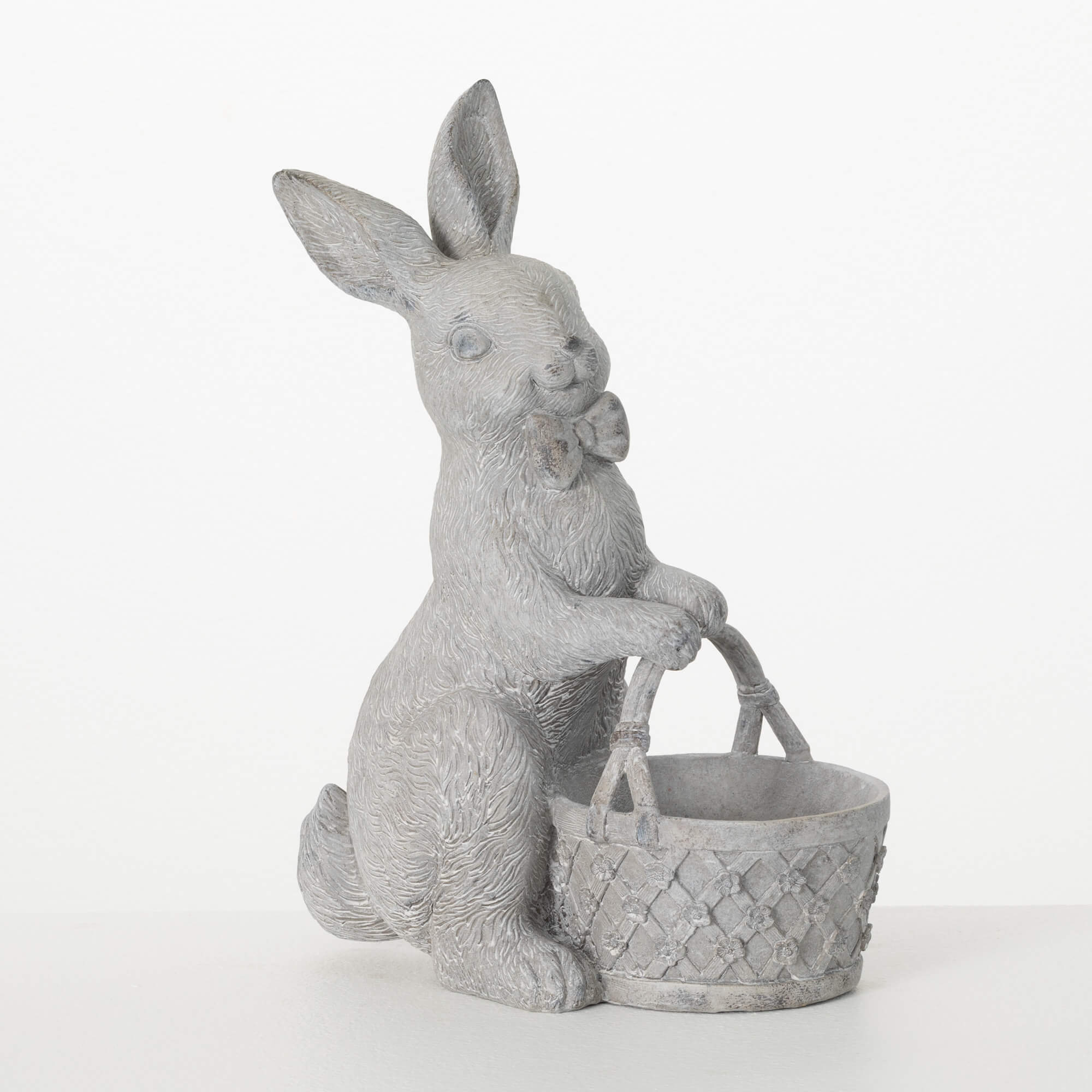 STANDING BUNNY WITH BASKET PLA