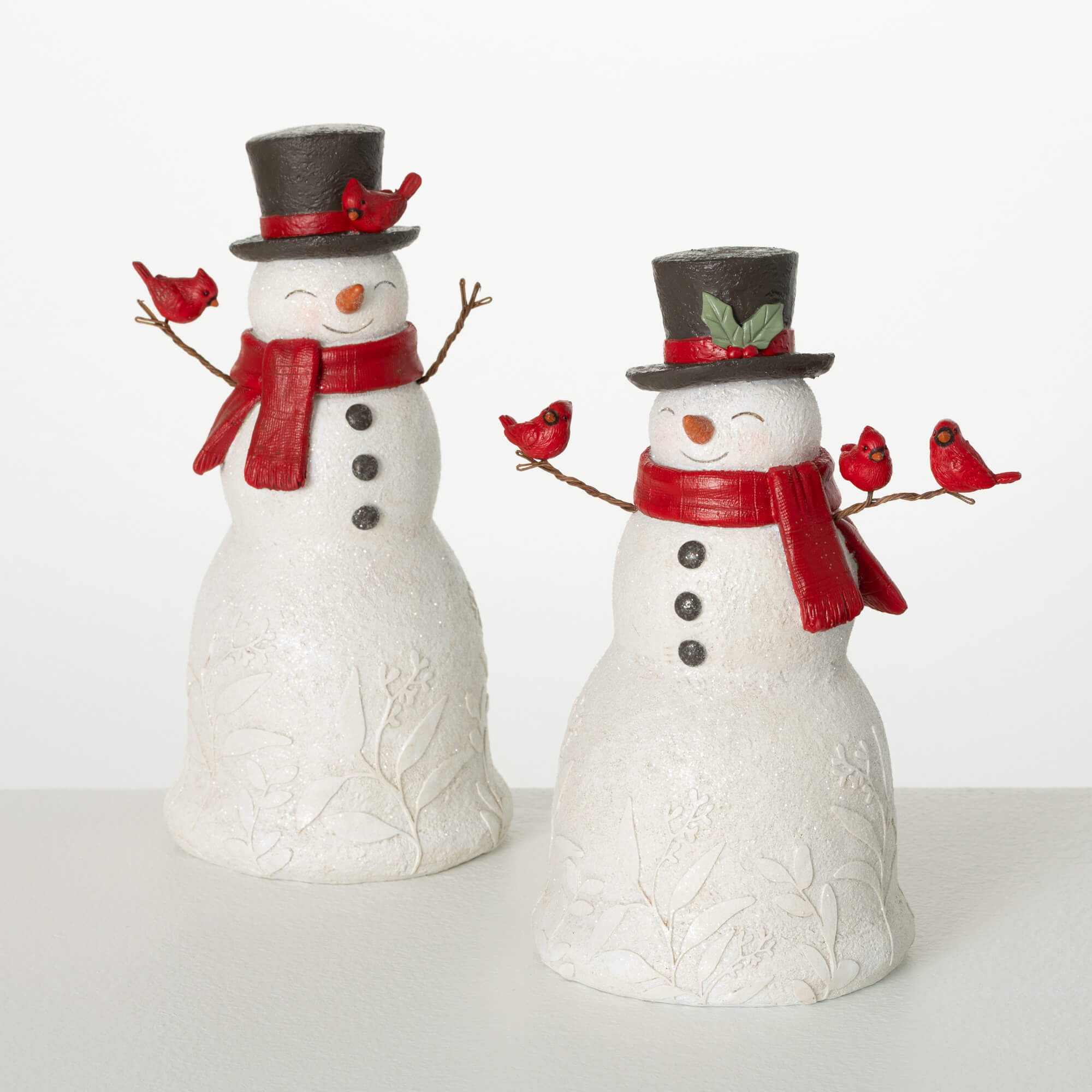 FESTIVE SNOWMAN FIRGURE SET 2