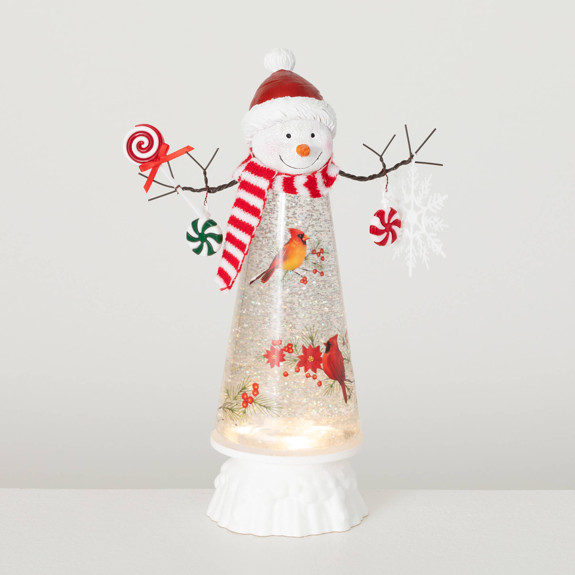 LED SHIMMER SNOWMAN LIGHT