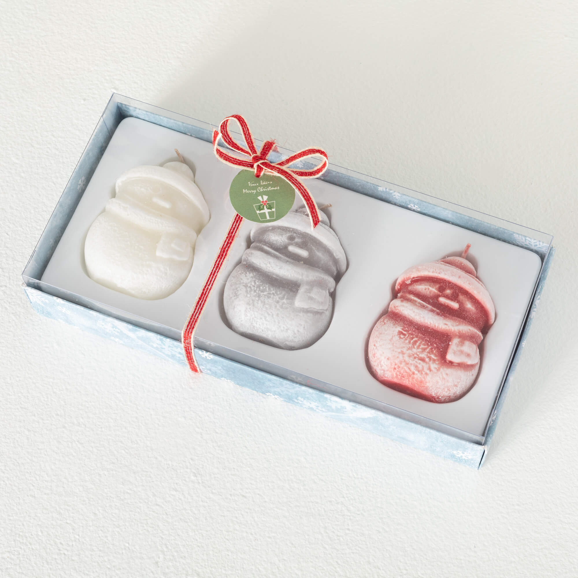 JOLLY SNOWMAN CANDLE TRIO