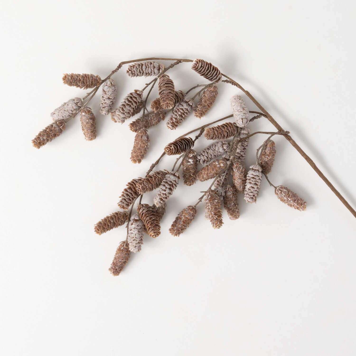 FROSTED HANGING PINECONE SPRAY